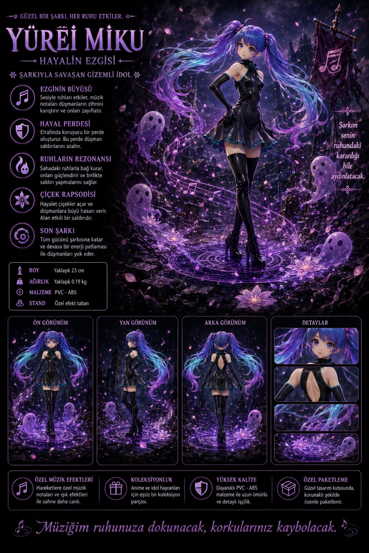 Zigver anime ghost miku aksiyon figürleri oyuncaklar kızlar PVC