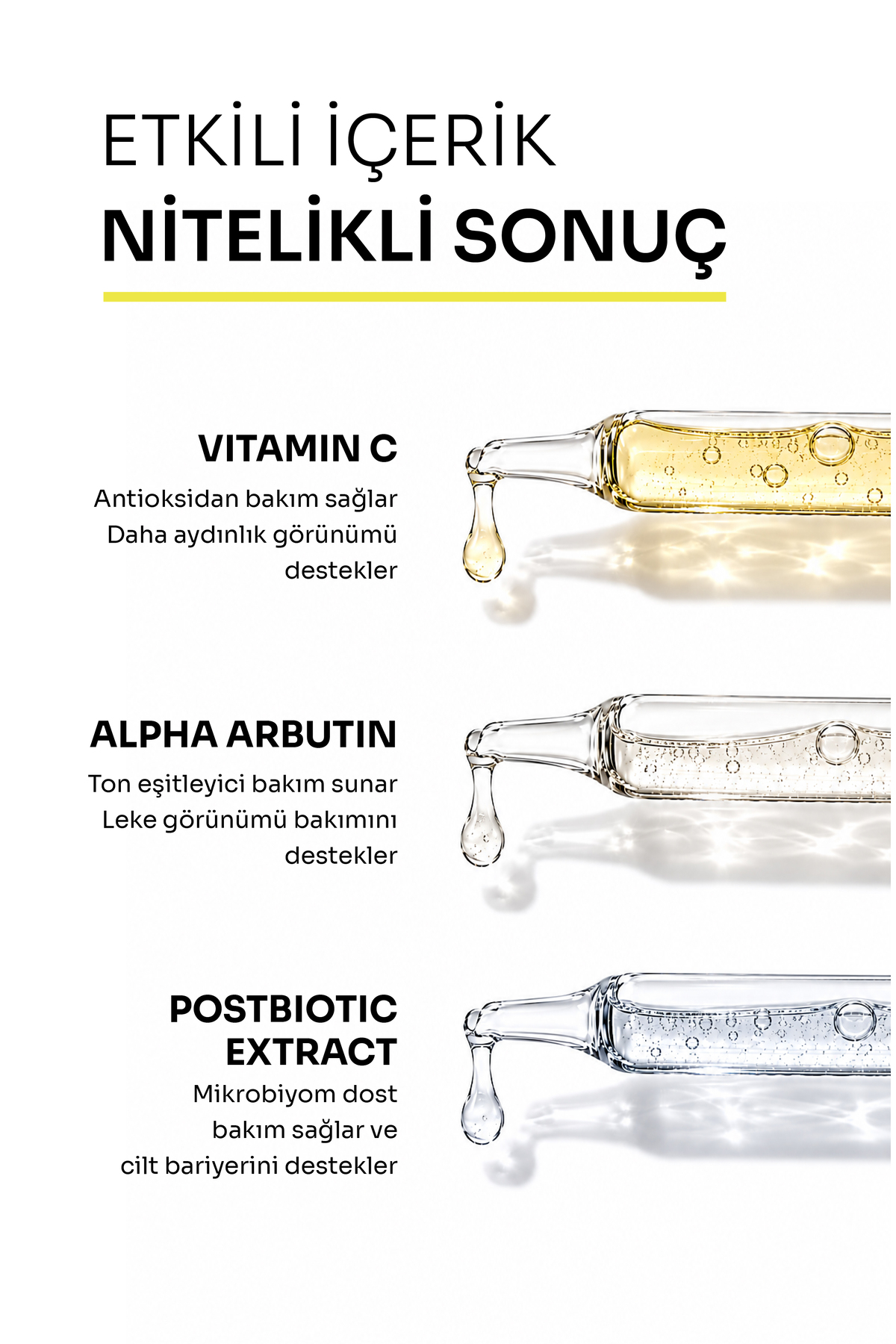 C Vitamini Aydınlatıcı Serum | Alpha Arbutin ve Postbiyotik İçeren Parlaklık Bakımı | 30 ml — BRIGHTENING-SERUM — تصویر 3 از 7