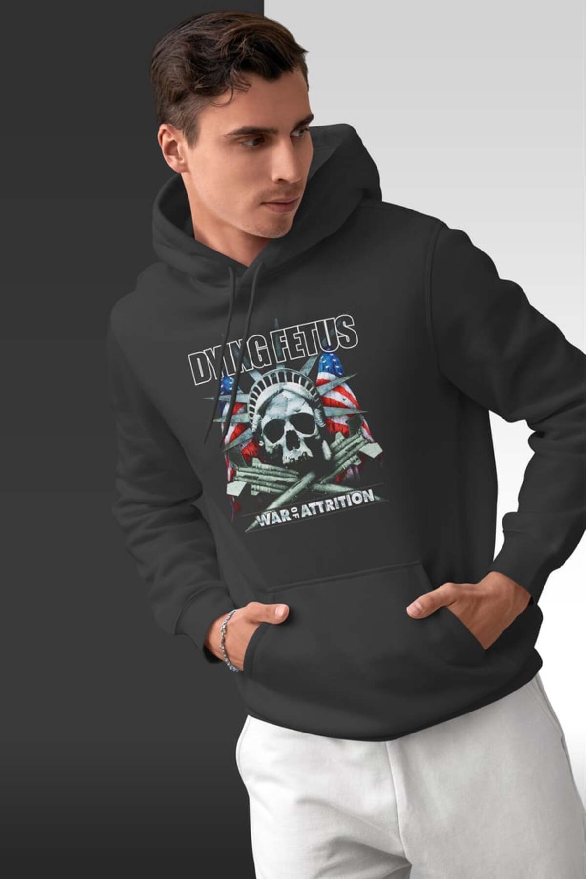 buzagi tasarım ürünleri Dying Fetus Oversize Hooded Unisex Sweatshirt