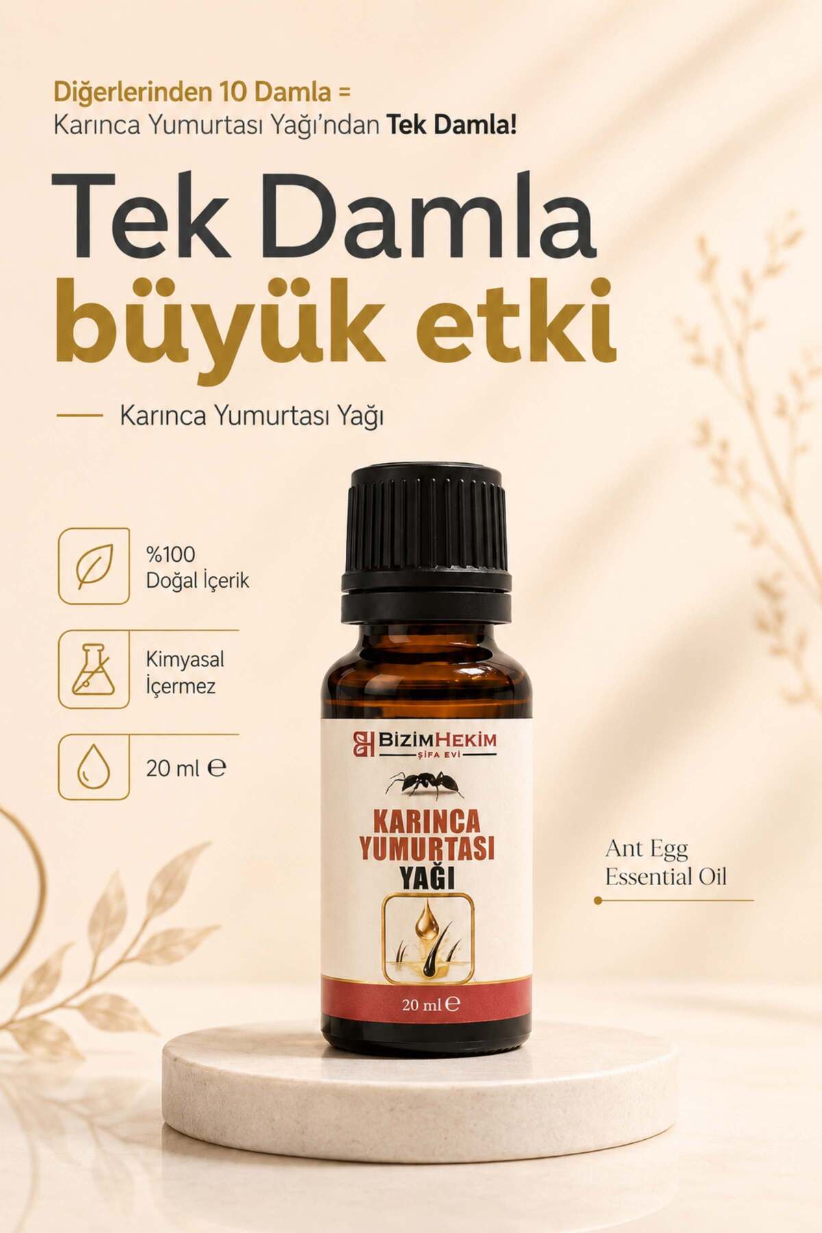 Karınca Yumurtası Yağı Tüy Azaltıcı Tüy Tüy Dökücü 20 Ml Karınca Yumurtası Yağı %100 Saf — PRA-11866282-8443 — تصویر 2 از 6