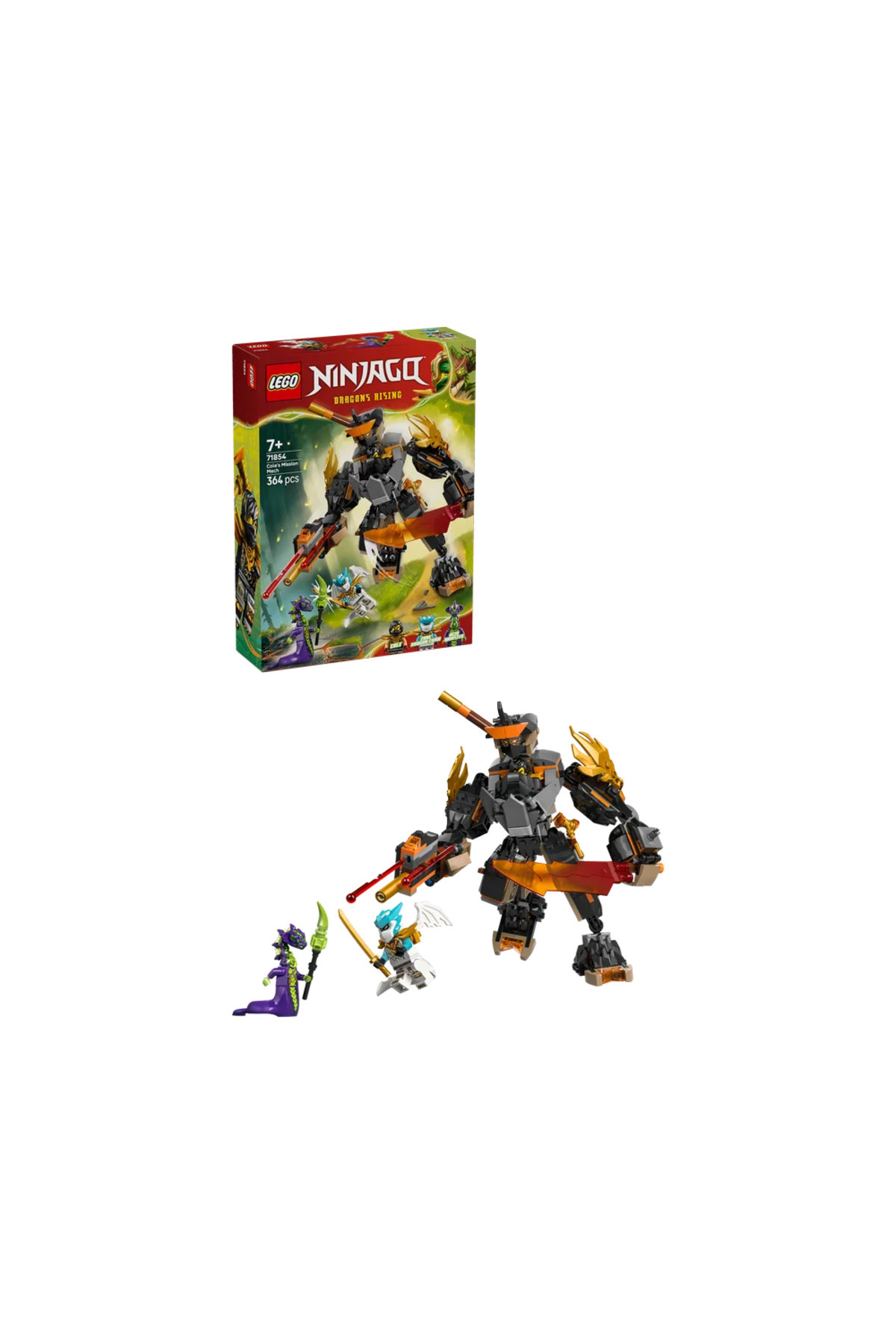 LEGO Ninjago Cole's Mission Mech and Zane the Dragon 71854 - Price