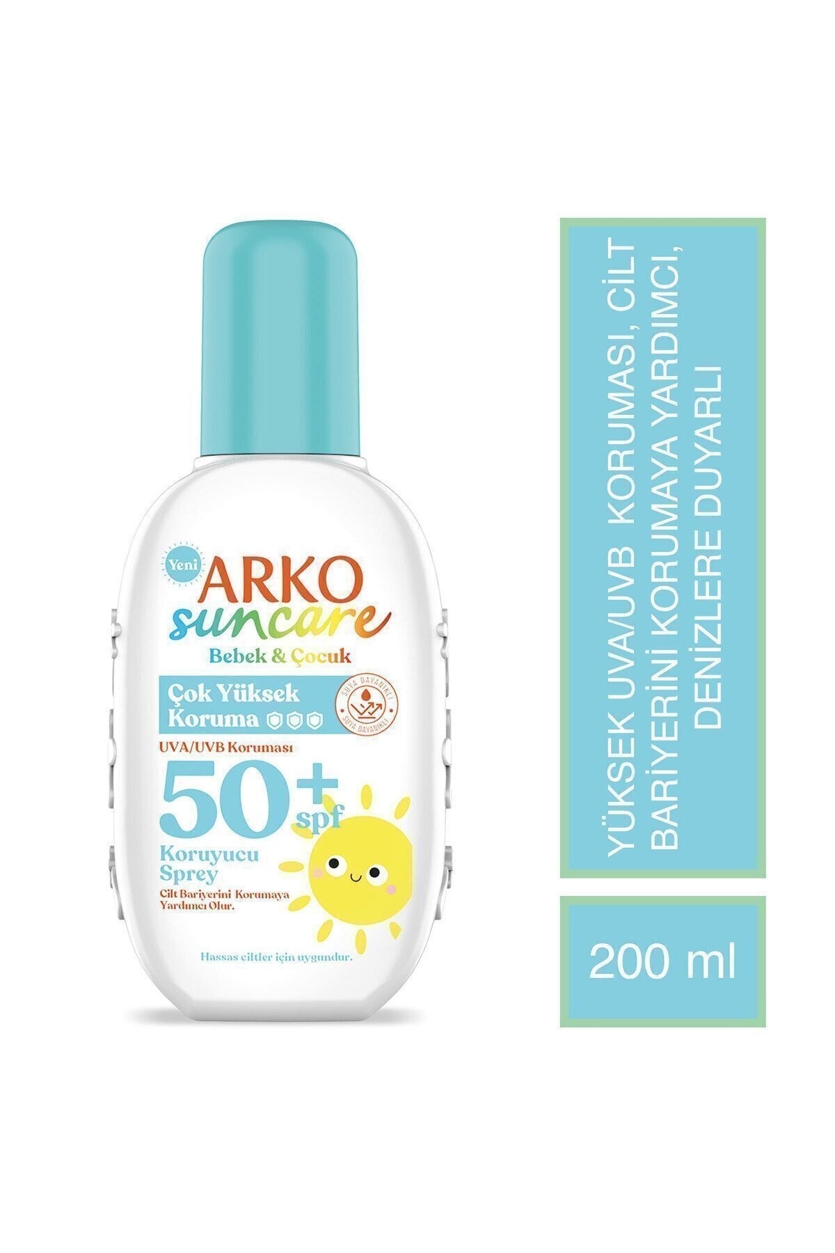 ARKO SUNCARE KORUYUCU SPREY BEBK ÇOCK SPF50+ 200LM 1 ADET — 515748