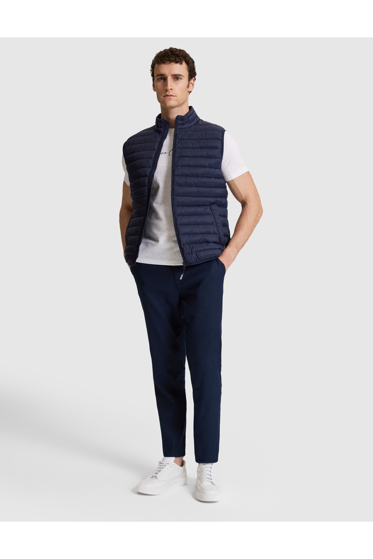 Pierre Cardin Lacivert Cropped Slim Yelek 50325298-VR033 görsel 4