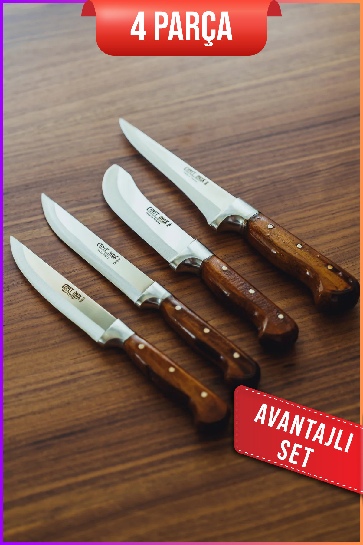 4-Piece Kitchen Knife Set