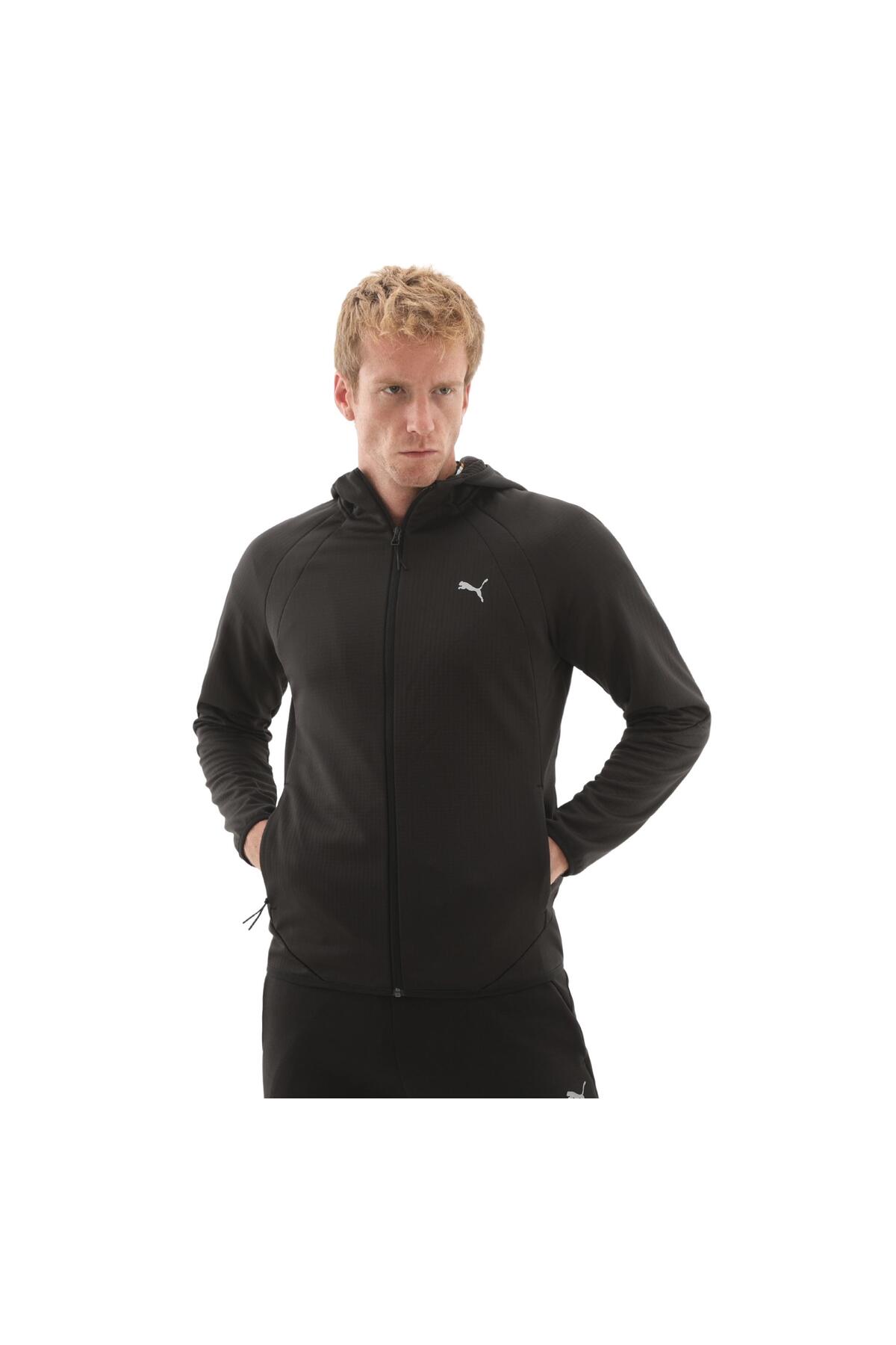 Puma 688237-01 Evostrıpe Warm Fz Hoodie Erkek Mont Siyah - Fiyatı