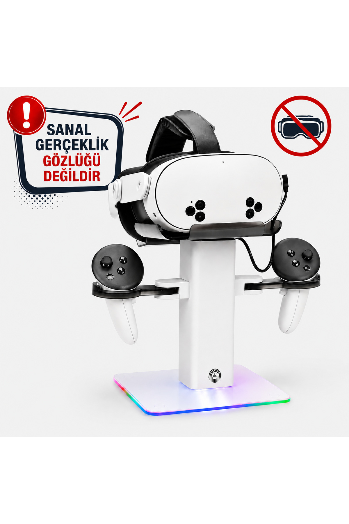 cosmostech VR Stand Şarj Dock RGB Işıklı Stand | Meta Quest 3S