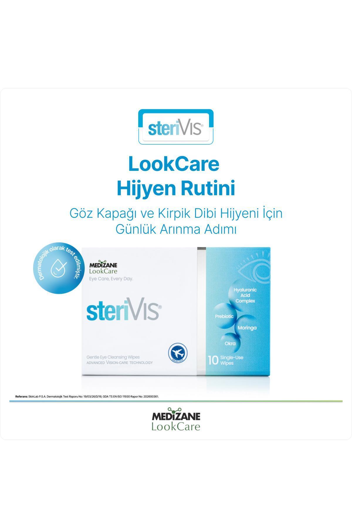 LookCare SteriVIS Hassas Göz Temizleme Mendili 10lu — 98731