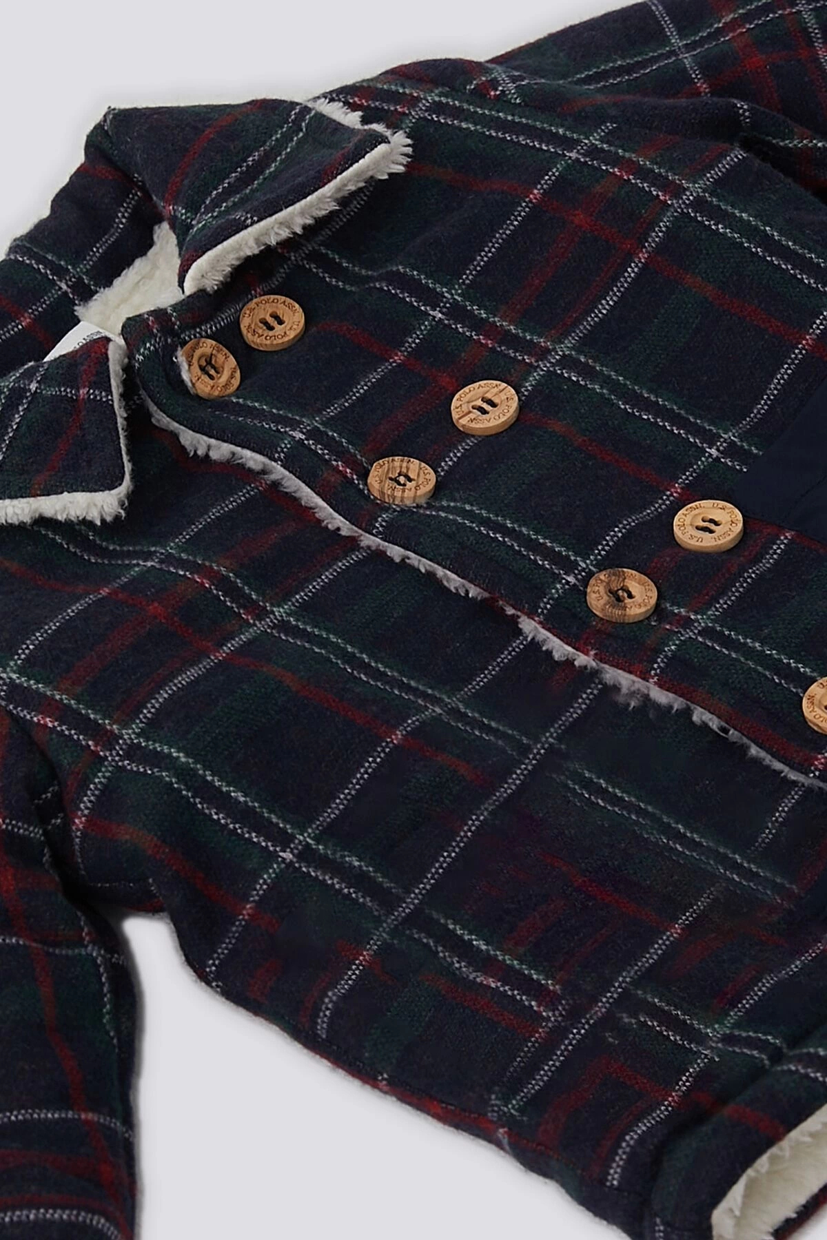 ست ۲ تکه نوزاد سرمه‌ای یقه‌پیراهنی دکمه‌دار U.S. Polo Assn — 2