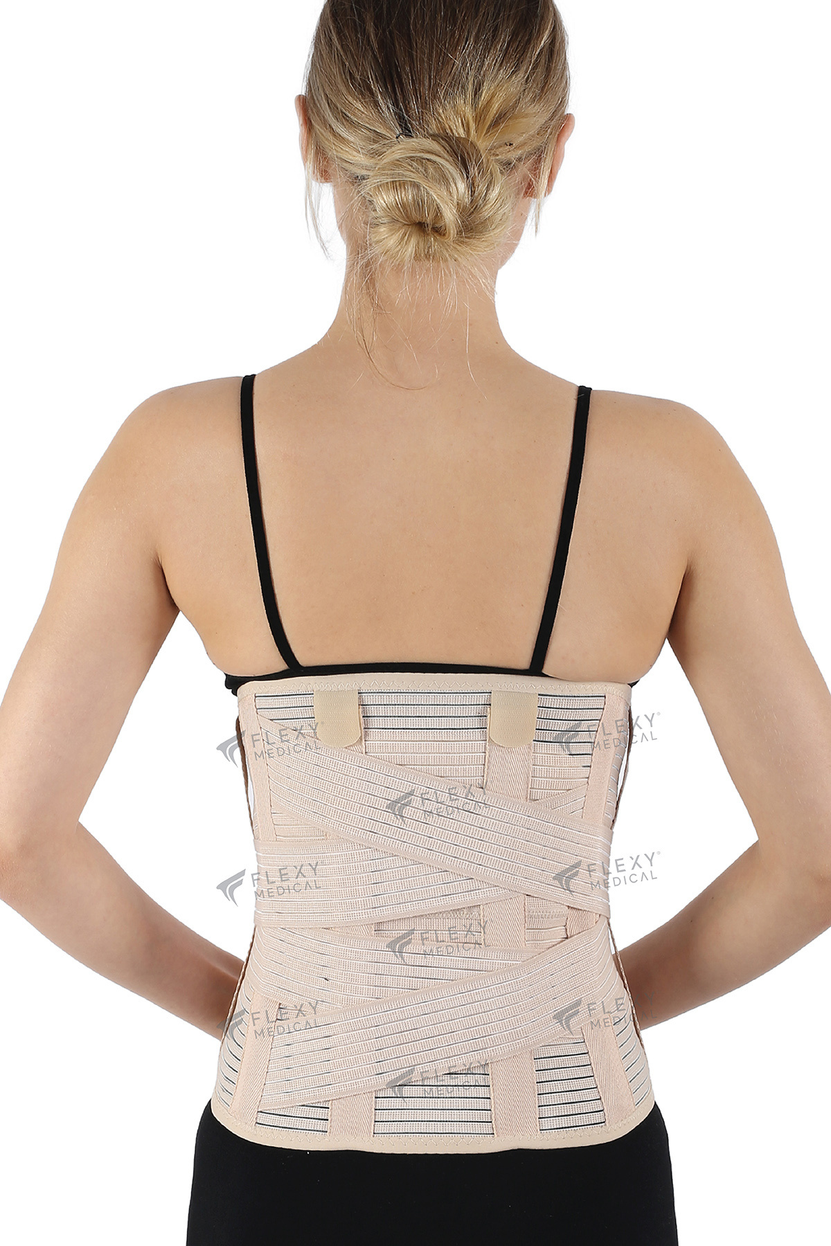 Flexy Medical Çelik Balenli Lumbosakral Korse (32CM)- Bel Ağrısı Fıtık Rahatlatır Bel Fıtığı Lomber Disk Herni görsel 3