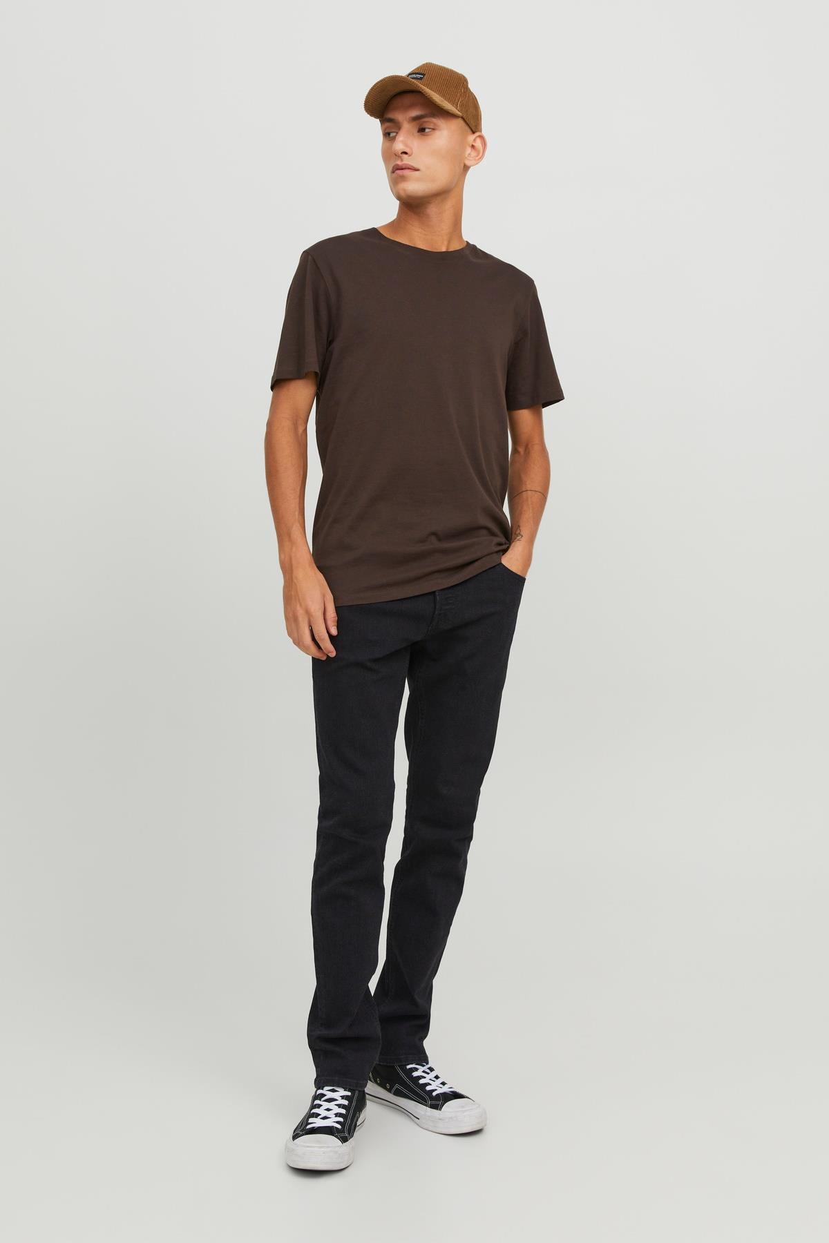 شلوار جین مردانه مشکی Jjiglenn Jjorıgınal Sq 356 Noos کد 12246949 جک اند جونز شلوار جین Jack & Jones