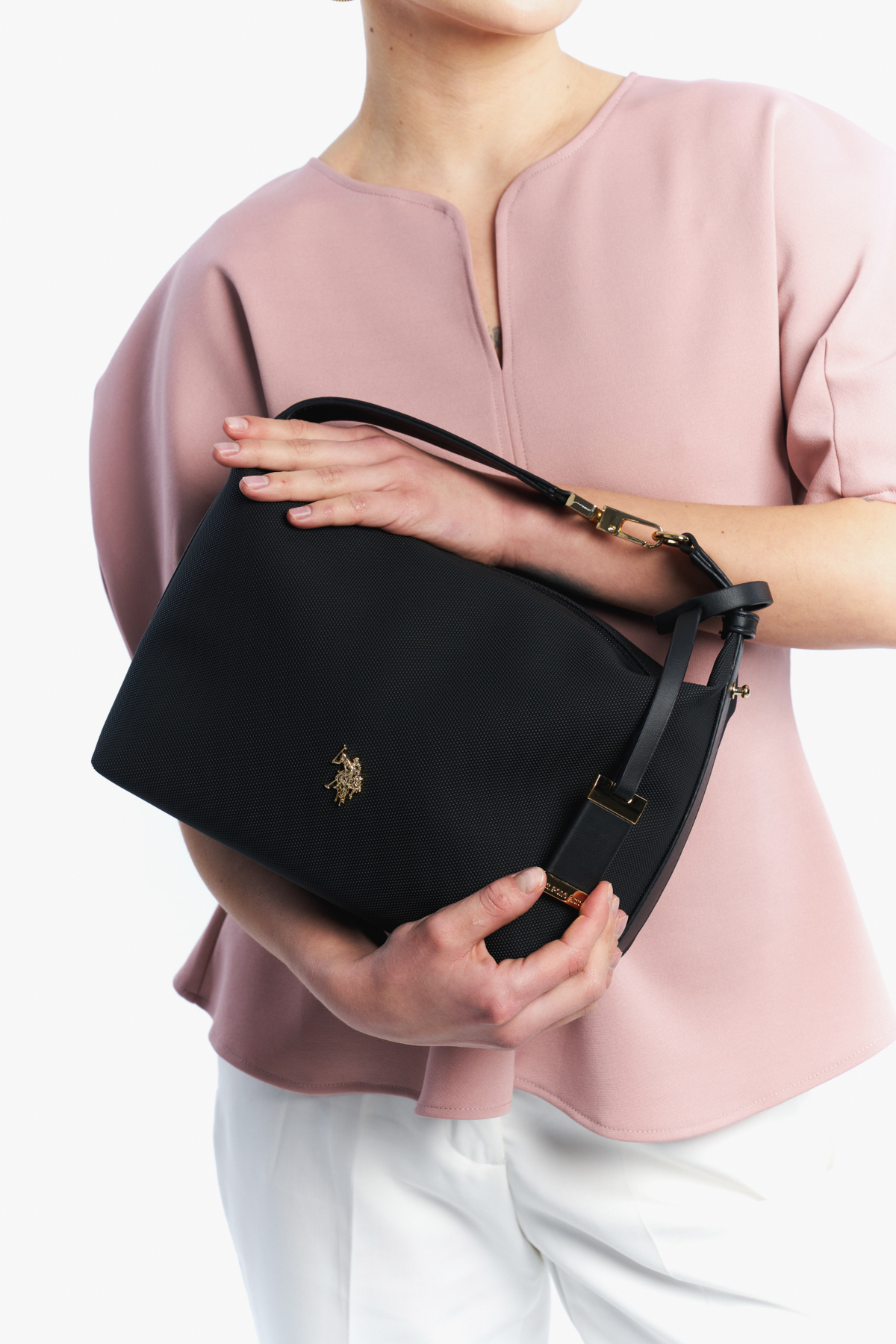 U.S. Polo Assn. Sıyah Kadın Postacı Çantası Us26276 görsel 3