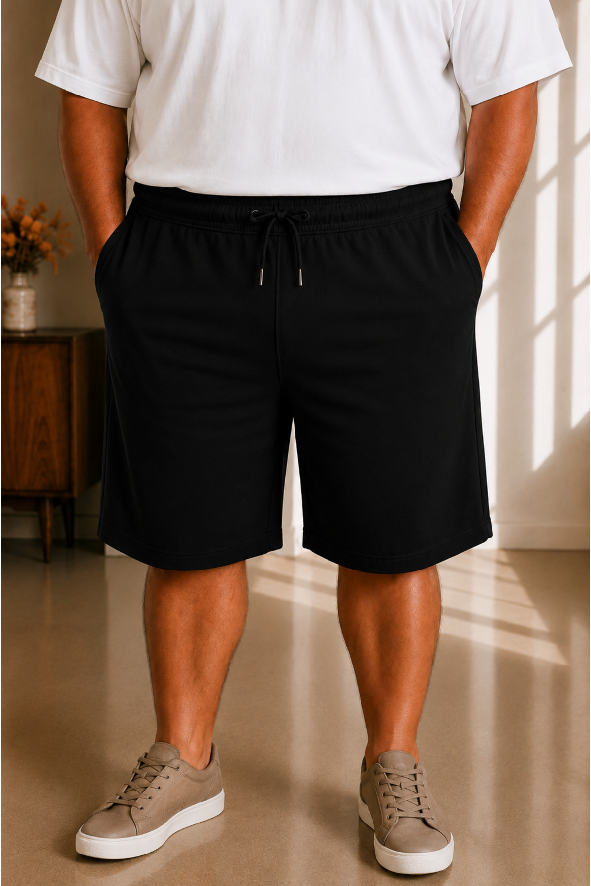 sngl tekstil Erkek Büyük Beden Kapri 3XL 4XL 5XL 6XL 7XL 8XL 9XL görsel 2