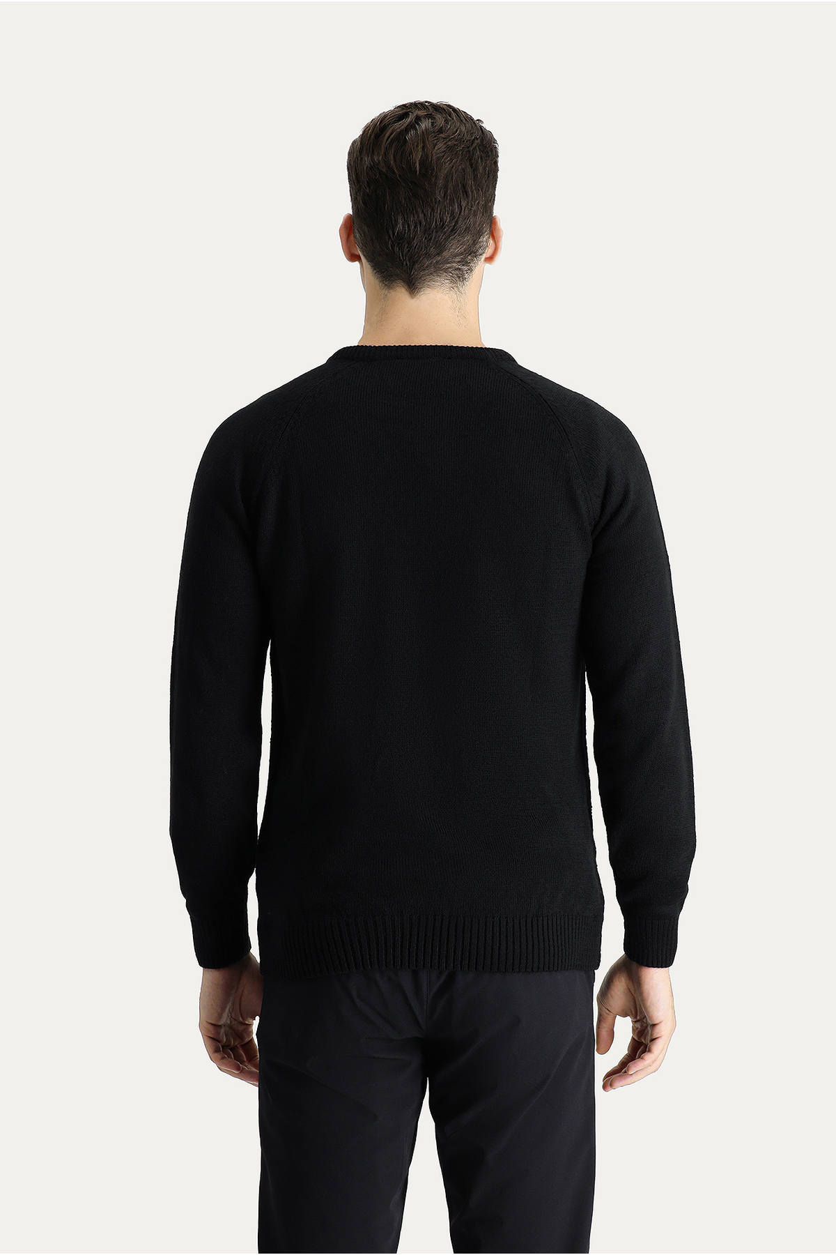Kiğılı Bisiklet Yaka Regular Fit Desenli Triko Kazak görsel 5