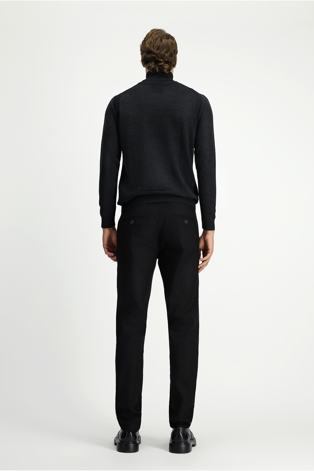 Slim Fit Pamuklu Spor Pantolon — مشکی KK26310000007 — تصویر 5 از 7
