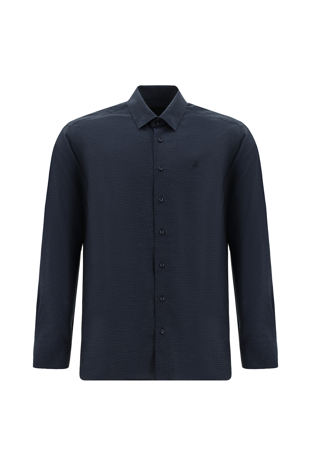 Abdullah Kiğılı Uzun Kol Slim Fit Pamuklu Armürlü Gömlek