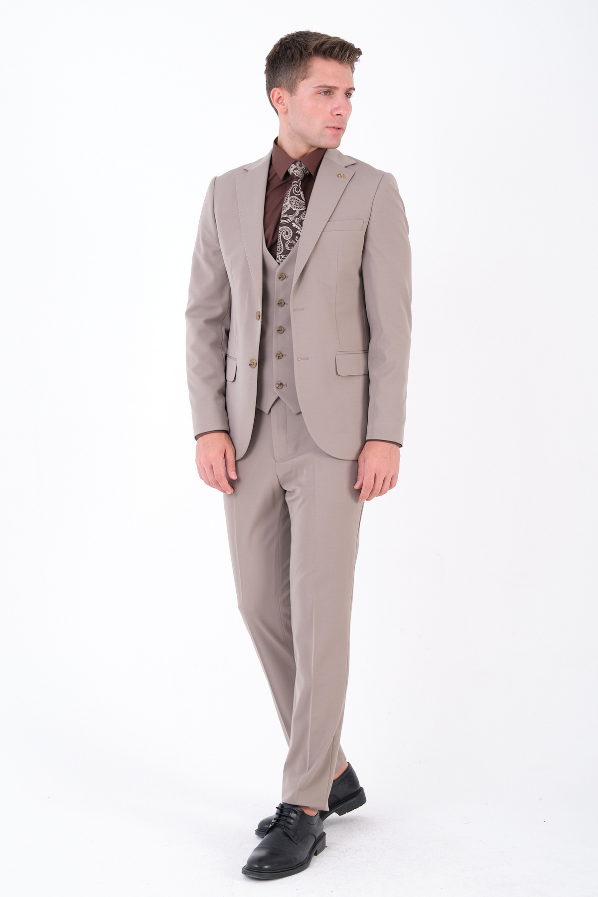 The Tailor Classics Erkek 3'lü Takım Elbise - Erkek Ceket Pantolon Yelek görsel 6