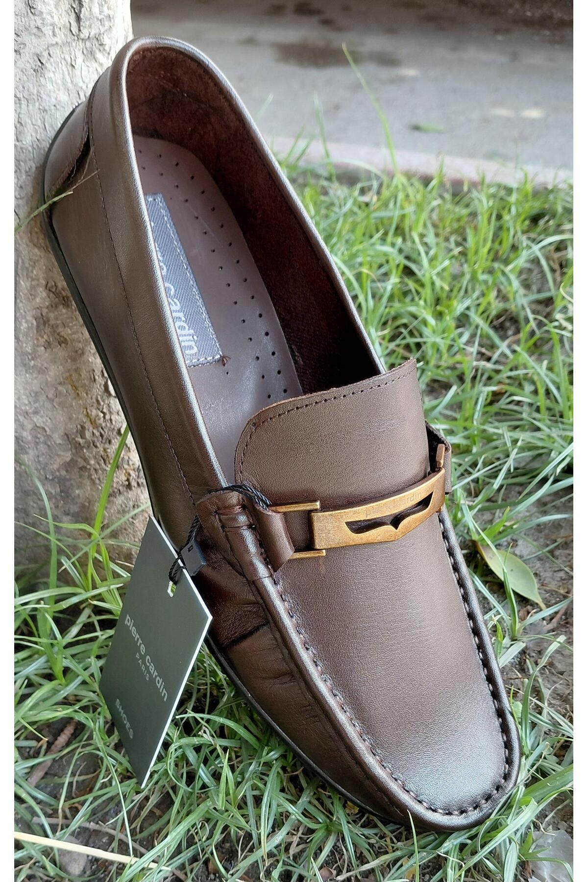 کفش راحتی مردانه چرم اصل PC-90232 پیر کاردین کفش لوفر Pierre Cardin
