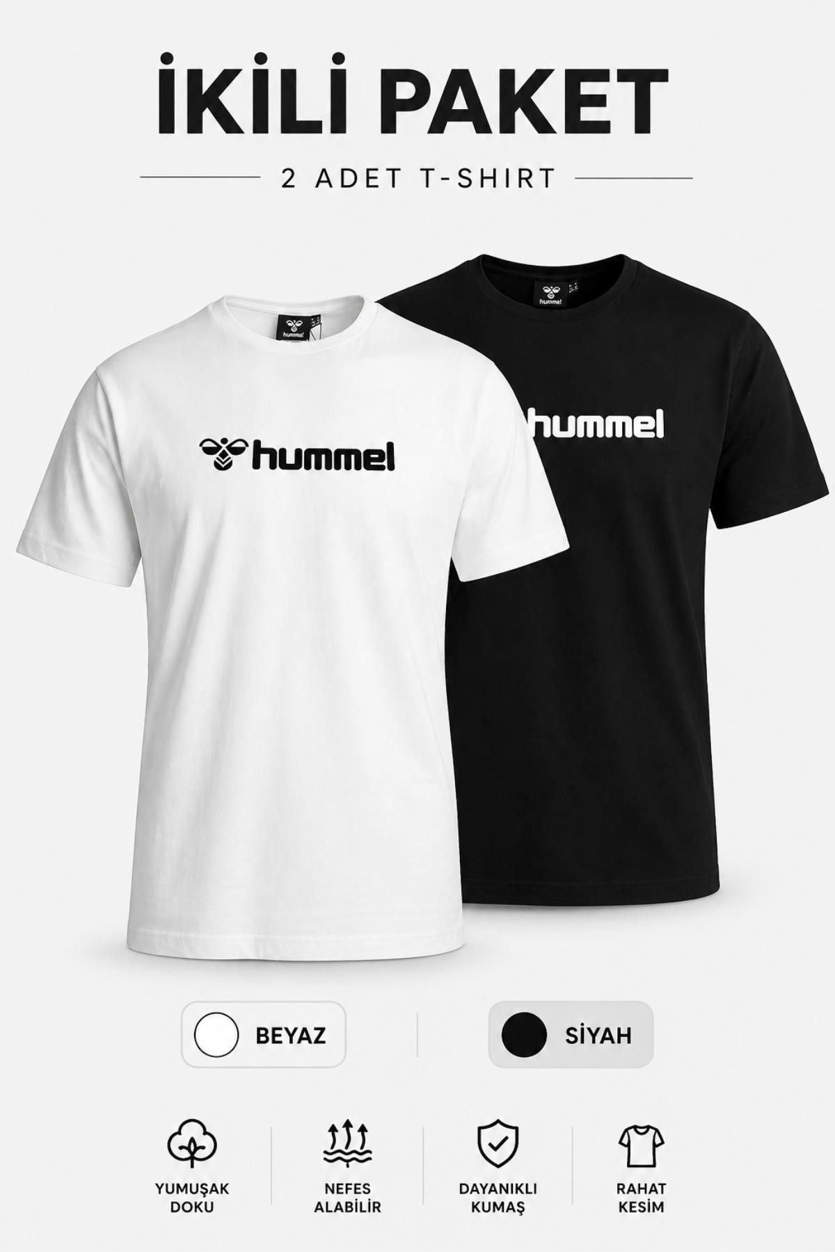 برای مثال، ست دو تکه مشکی و سفید ۹۱۲۴۴۸ به سبک مینیمال هامل تی شرت ورزشی hummel