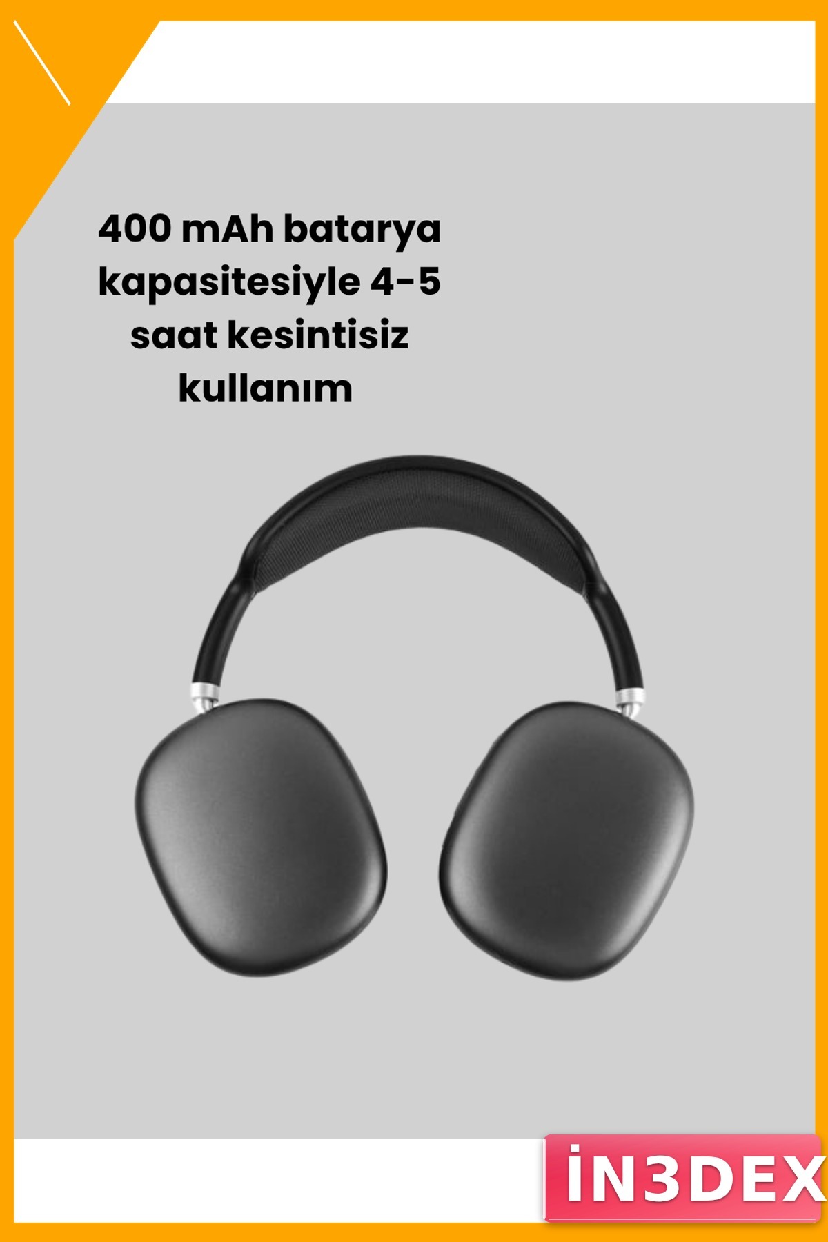 Kablosuz Bluetooth 5.0 Kulaklık 400mAh Gürültü Azaltma Katlanabilir
