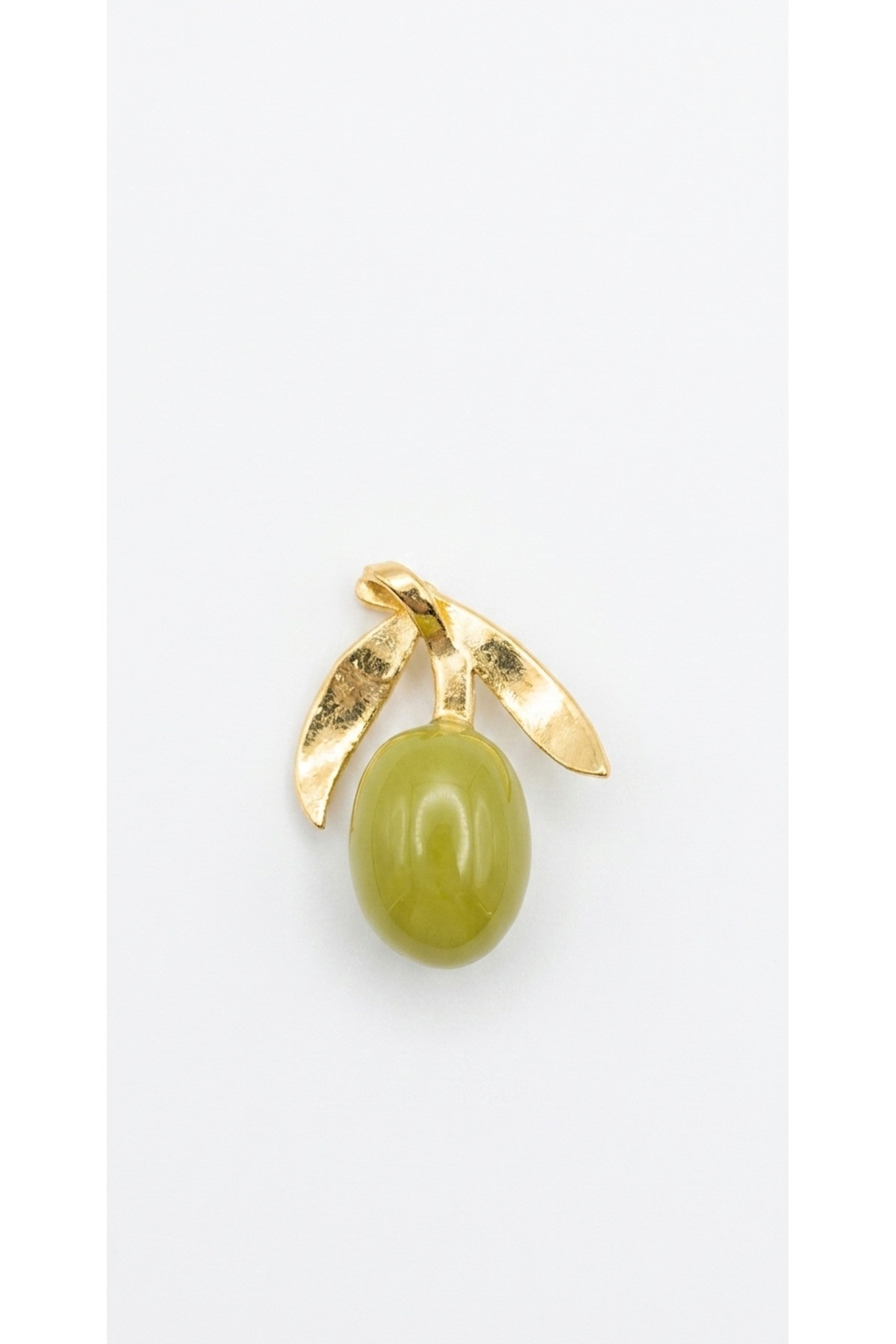 Olive Charm – Symbol of Elegance and Fertility -Leather Notebook Cover Charm