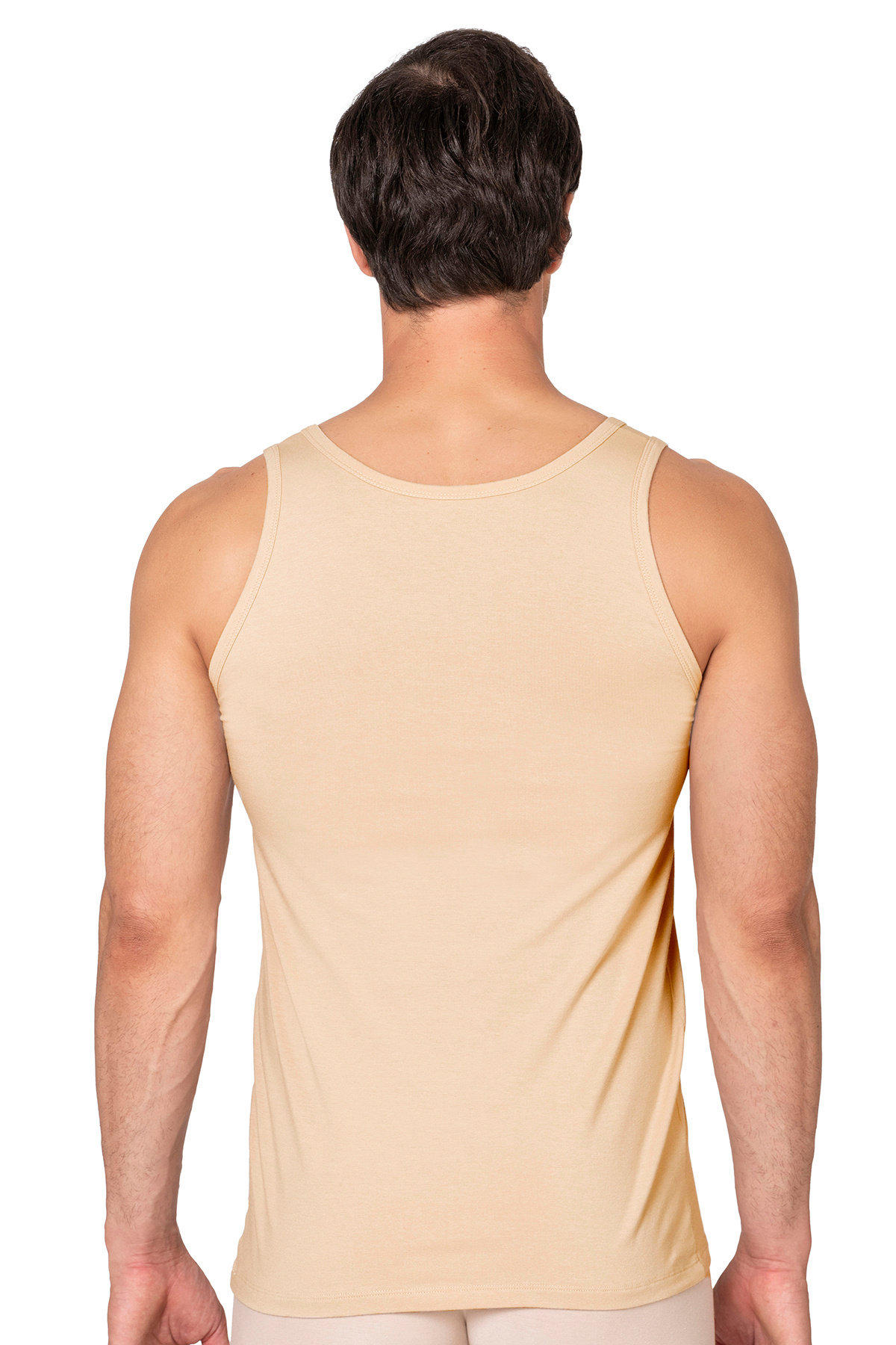 ÖZKAN underwear Özkan 12403 Erkek Likrasız Premium Kumaş Pamuklu Modal Esnek Rahat Kalın Askılı Atlet görsel 2
