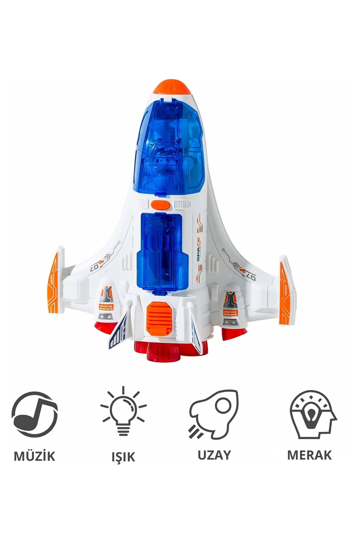 Zadem Store Uzay Gemisi ve Astronot - Açılabilir Bölmeli Oyuncak