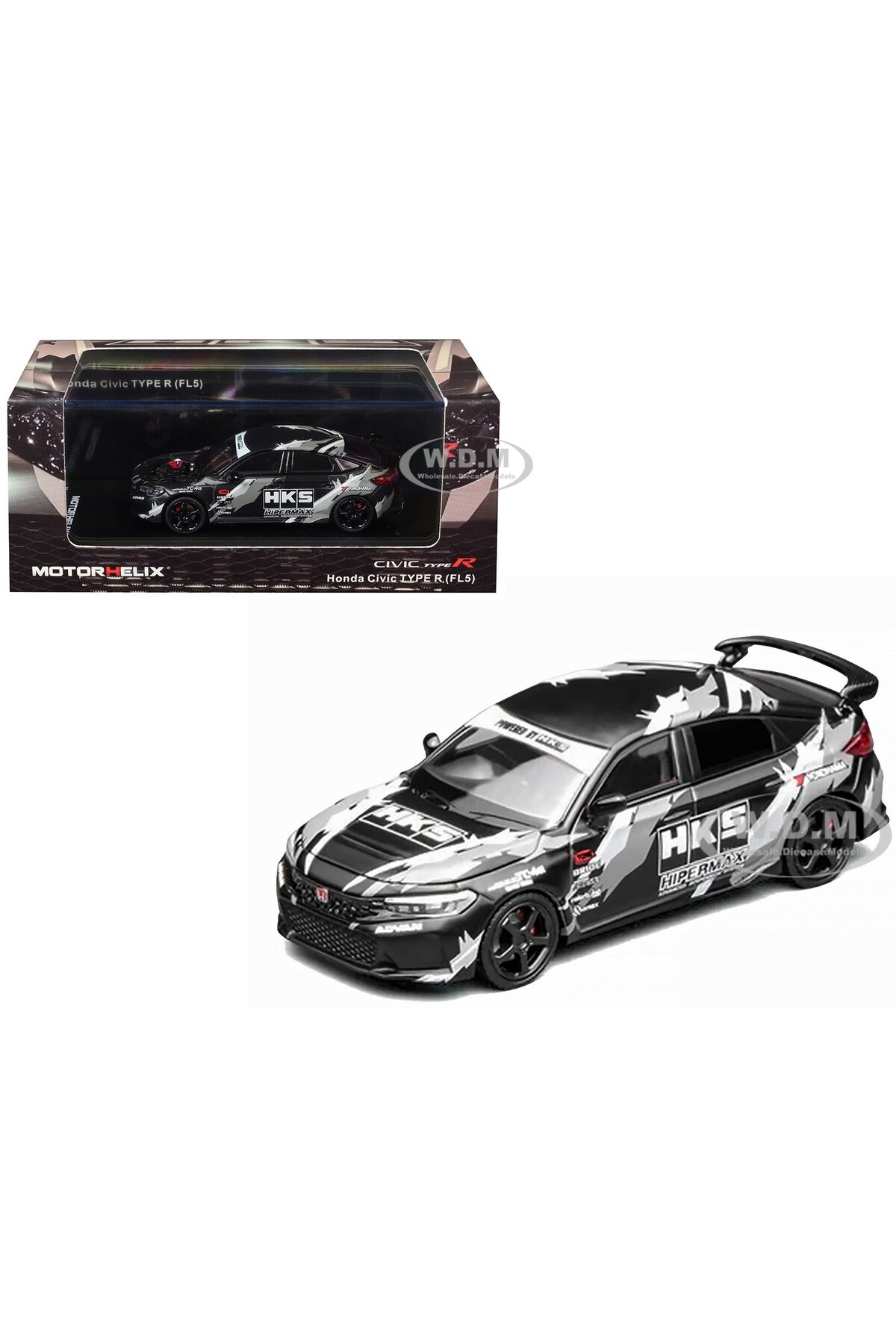 HOT WHEELS Motorhelix 1/64 Honda Civic Type-R FL5 HKS Livery