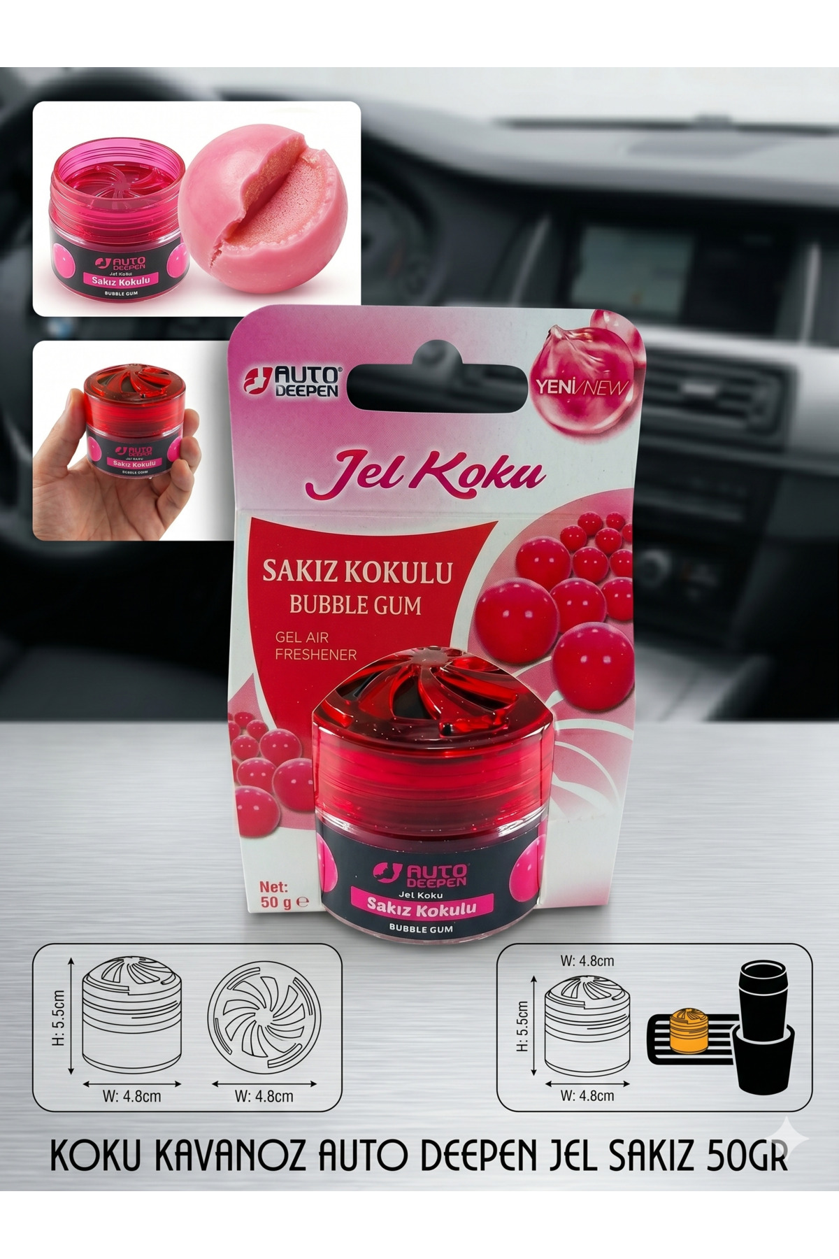 coconatakさん　1111 Deepen KOKU KAVANOZ AUTO JEL SAKIZ 50GR - Fiyatı, Yorumları