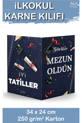 Alapak Karne Kılıfı - Mezuniyet Partisi Karne Dosyası (1 Adet)