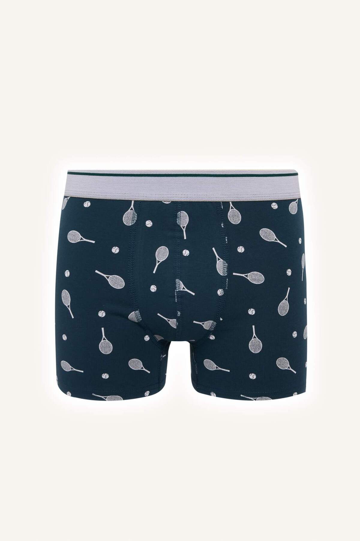 DeFacto Regular Fit Desenli 3'lü Boxer Set H4517AX26SP görsel 5