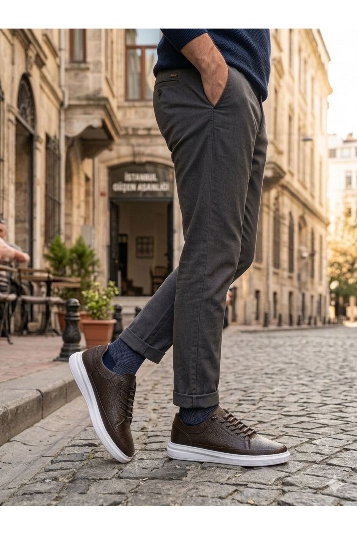 GENCTANİR SHOES Jules Mat Deri Akıllı Bağcıklı Klasik Erkek Ayakkabı görsel 3