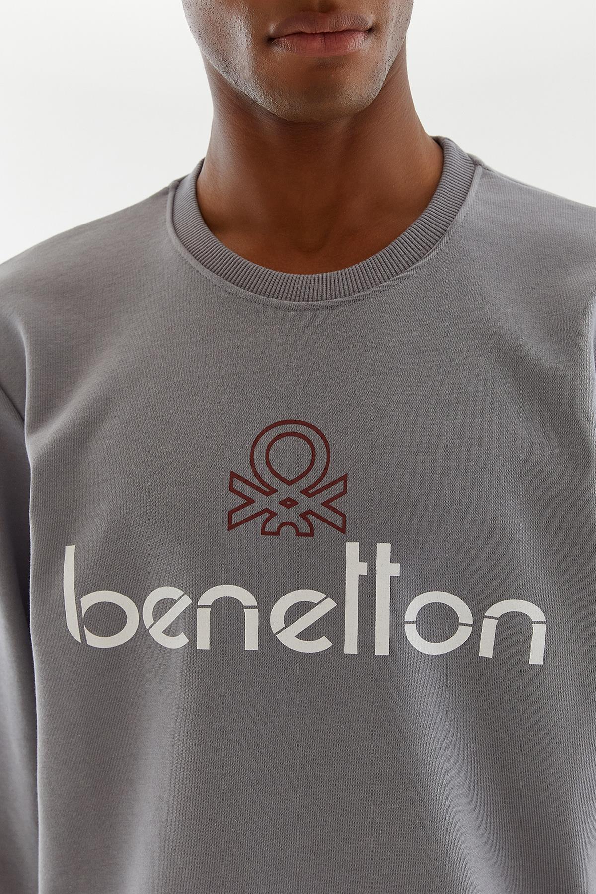United Colors of Benetton Erkek Sweatshirt BNT-M20655 görsel 3