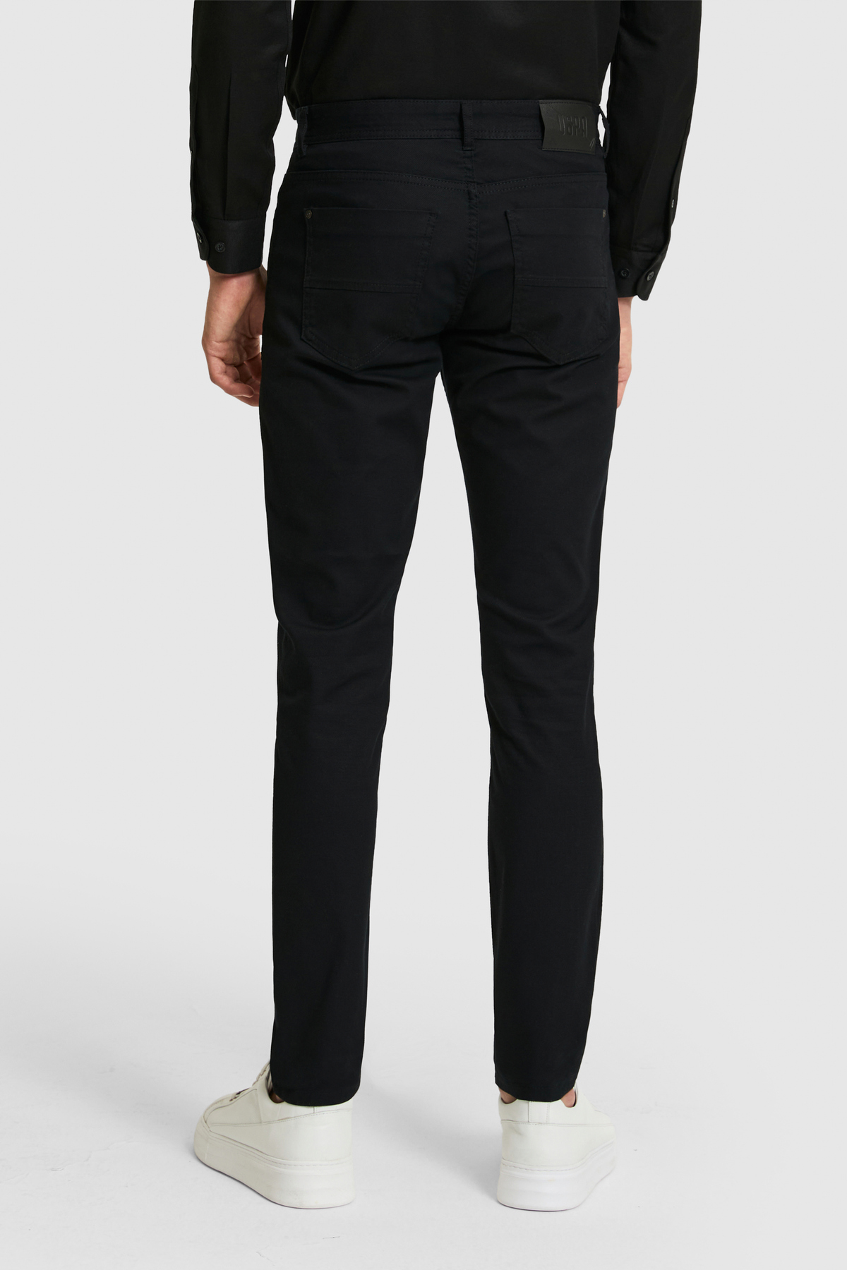 U.S. Polo Assn. Erkek Slim Fit Siyah Kanvas / Chino Pantolon 50322356-VR046 görsel 5