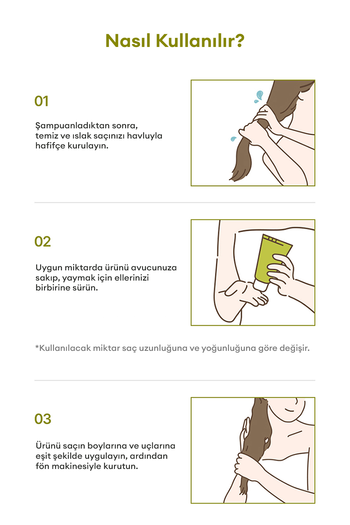Elektriklenen Saçlara Yoğun Nemlendirici Durulanmayan Saç Kremi Hair Moisture Cream — 9530 — تصویر 8 از 9