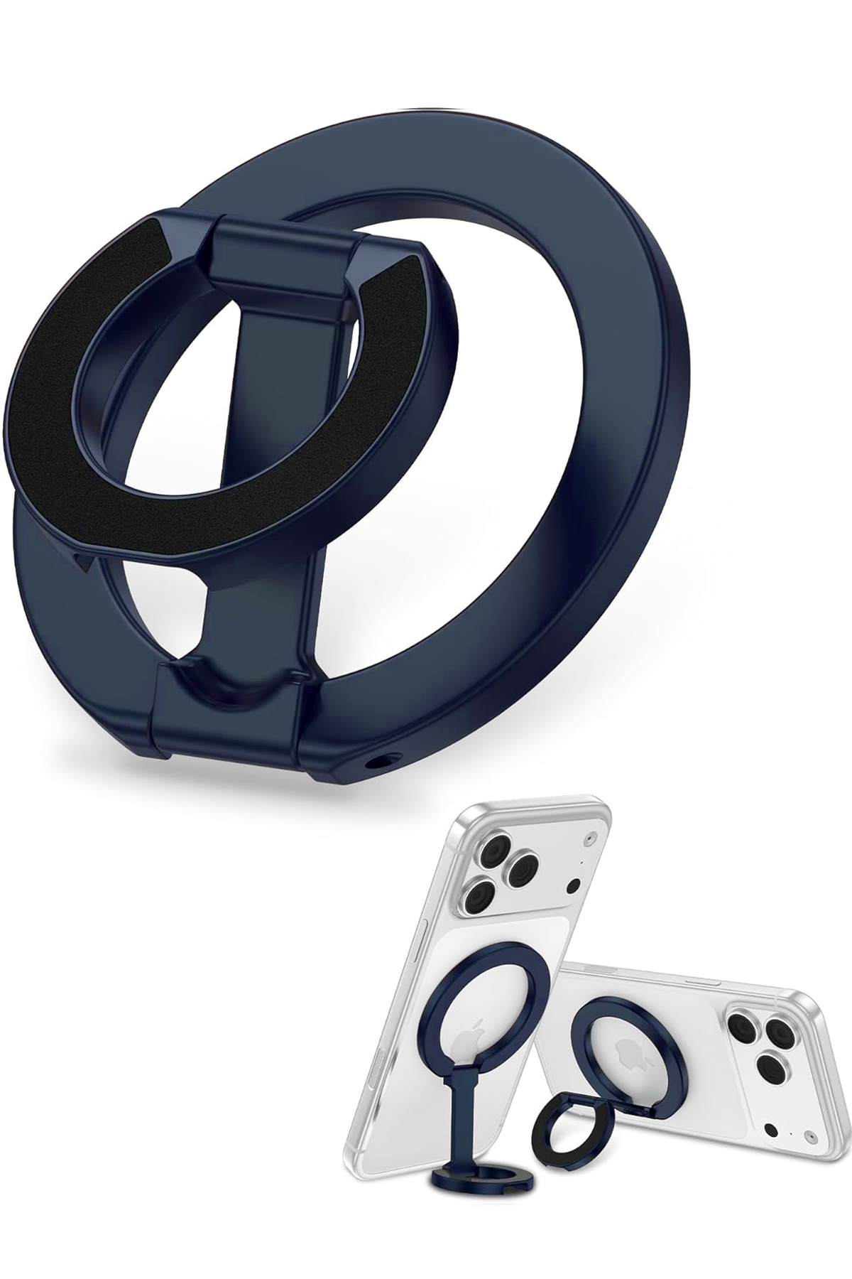 Magsafe Compatible Magnetic Phone Ring Stand 360° Rotating Finger Holder