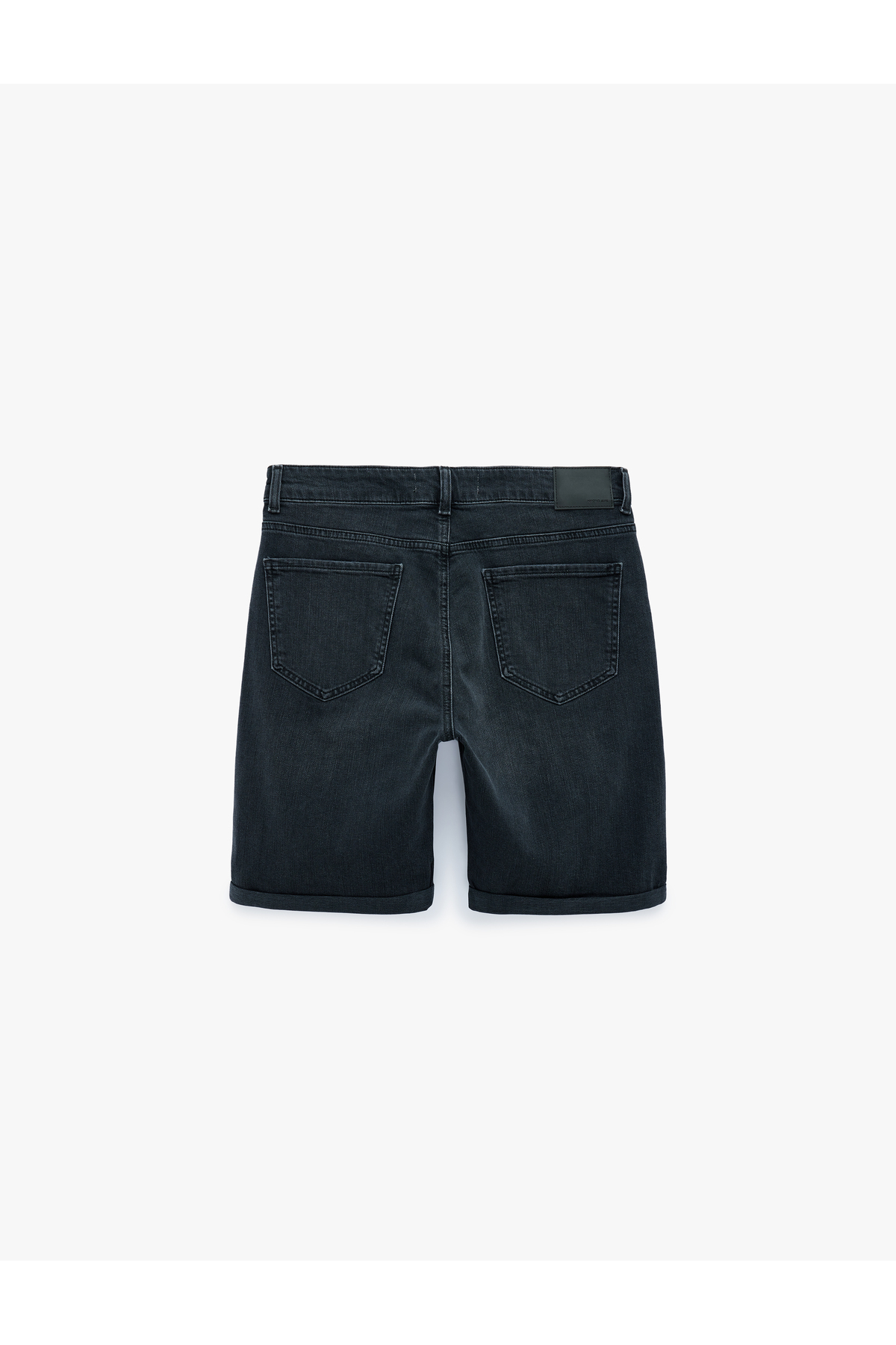 Koton Normal Bel Pamuklu Cepli Bermuda Slim Fit Jean Şort görsel 3