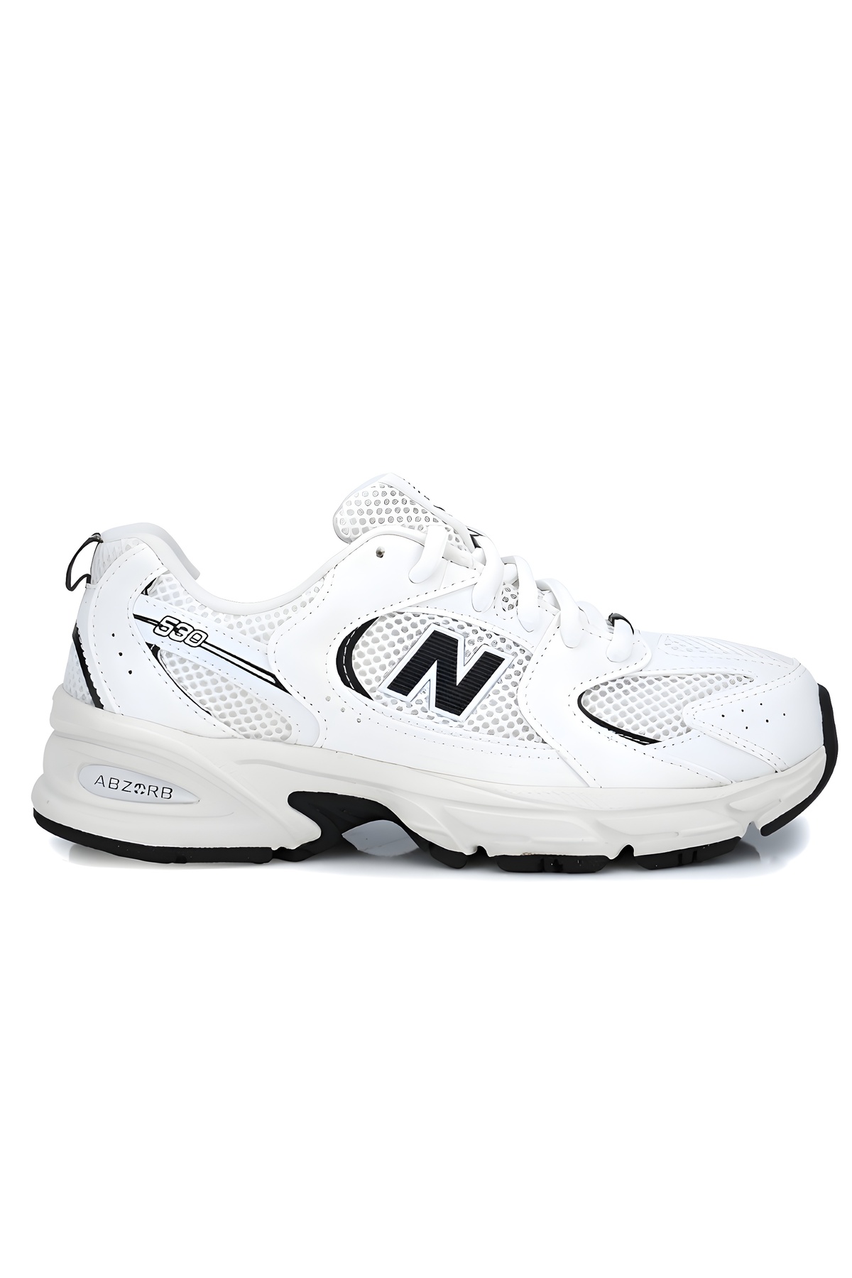 کفش کتانی زنانه GR530CF سفید مشکی نیو بالانس کفش اسنیکر New Balance