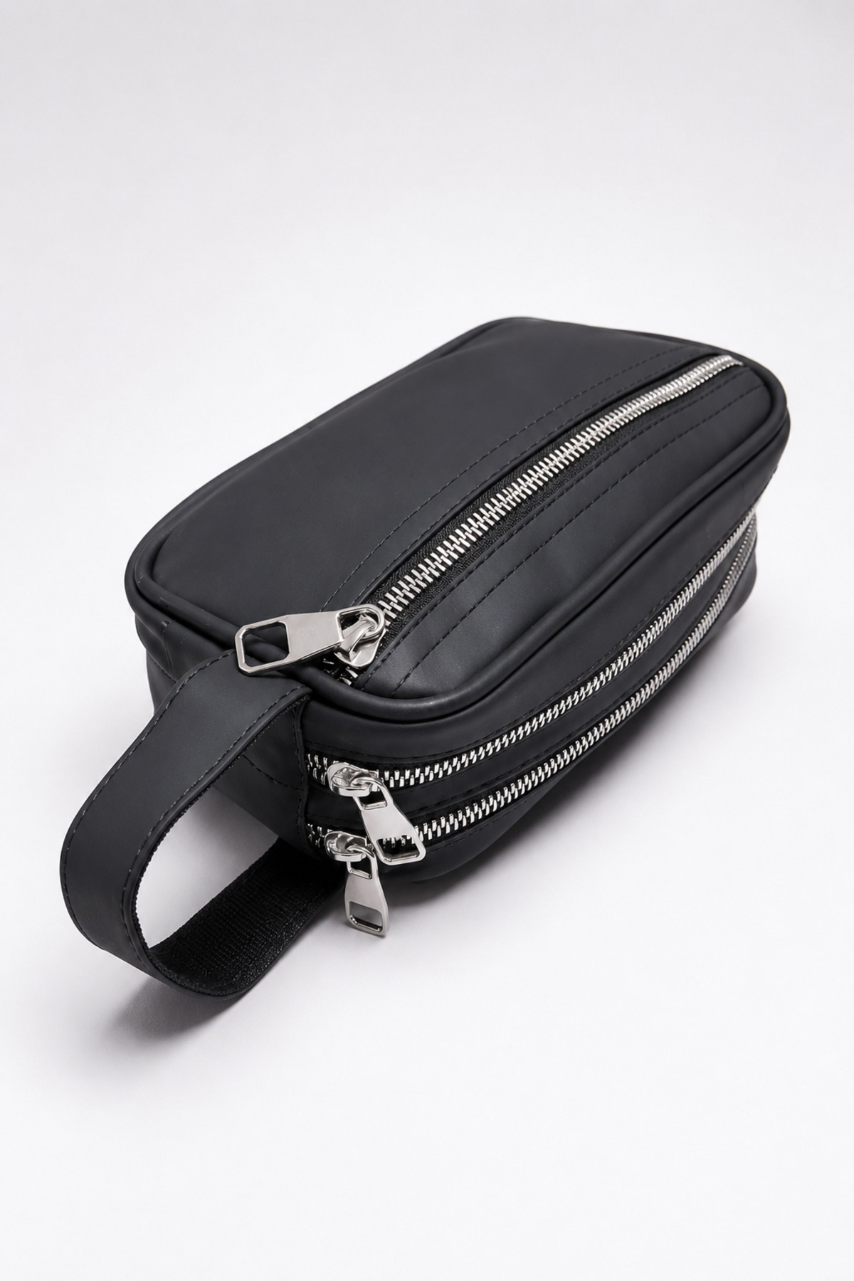 Catwins Erkek Siyah Büyük Boy Portföy & Clutch & Traş El Çantası görsel 7
