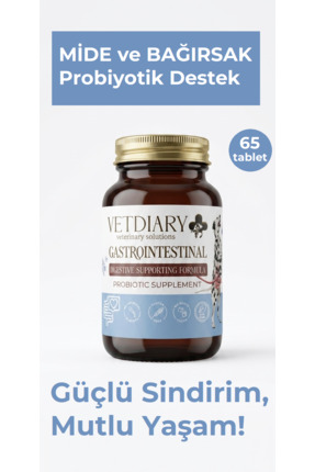 VETDIARY Gastrointestinal Köpek Kedi Probiyotik Takviyesi - Sindirim Üriner t...