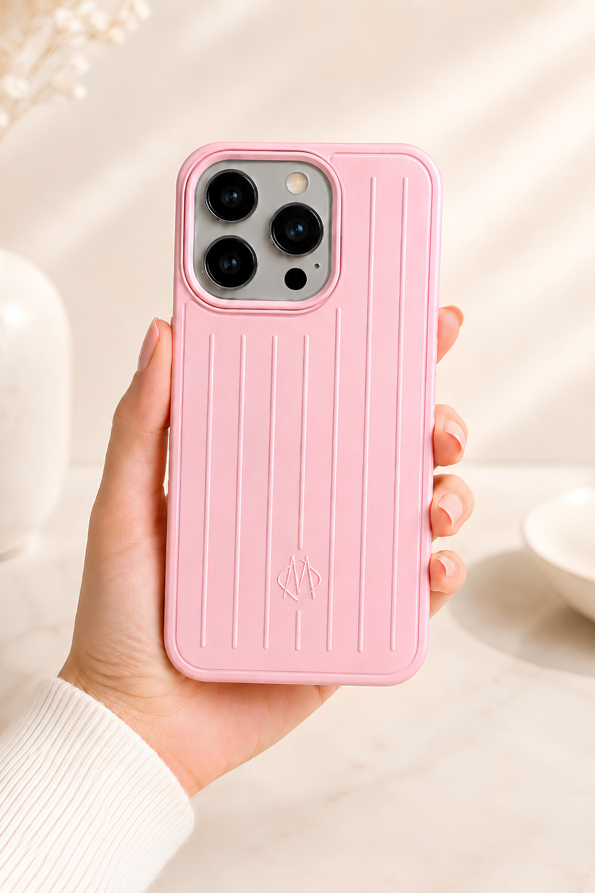 QUSCHU iPhone 14 Pro Max Uyumlu Rimowa Telefon Kılıfı RMW31