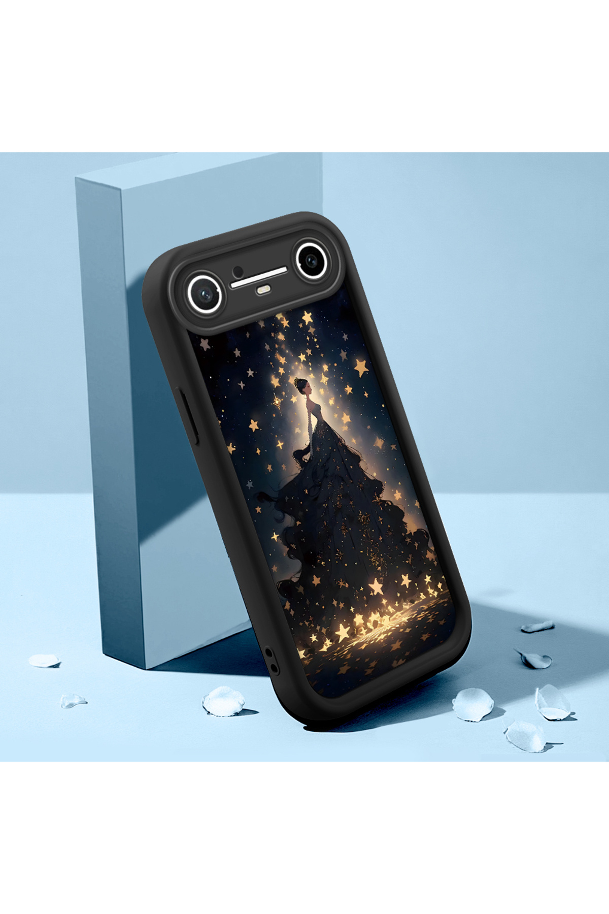 Tecno Spark Slim 5G Compatible Dress Black Pattern Camera Protective Case Silicone Couple Phone Case