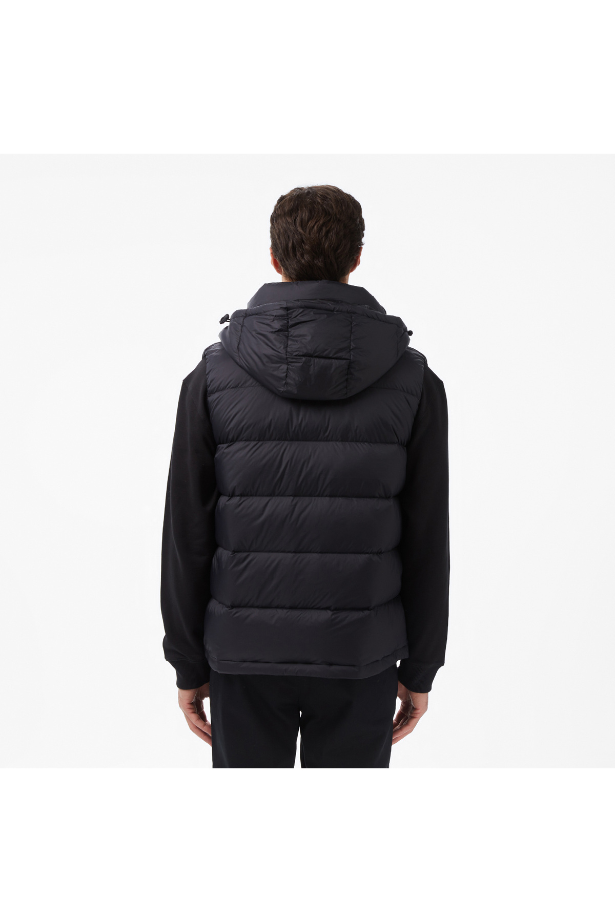 Calvin Klein Erkek Kapşonlu Yaka Fermuar Kapama Kolsuz Kapitoneli Cep Detay Siyah Yelek LV04RD531G-UB1 görsel 2