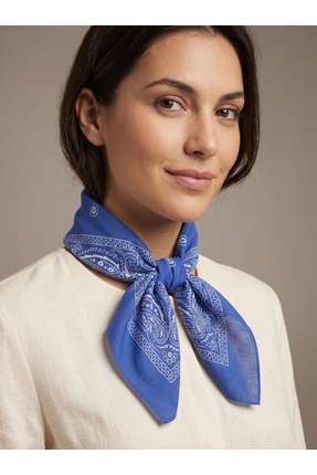 DSCARF ETNİK DESEN %100 PAMUK BANDANA FULAR