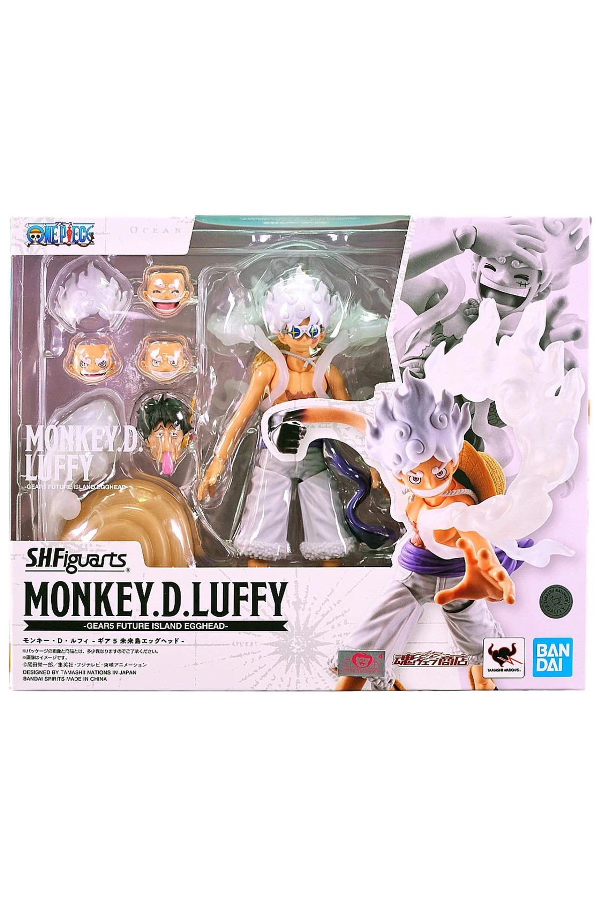BANDAI S.H.Figuarts Monkey D. Luffy Gear 5 Future Island Egghead