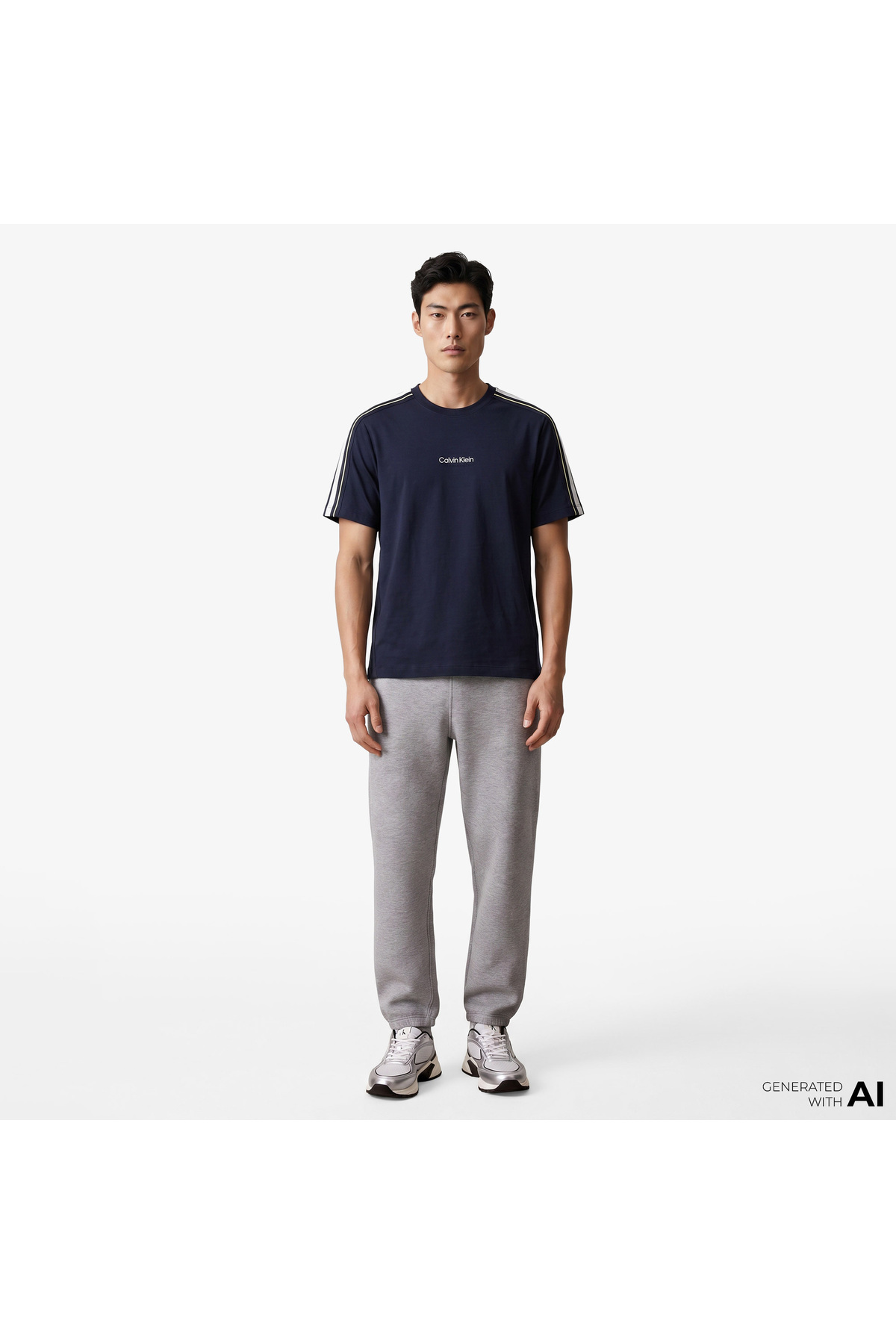 تیشرتمردانهCalvin Kleinآبی