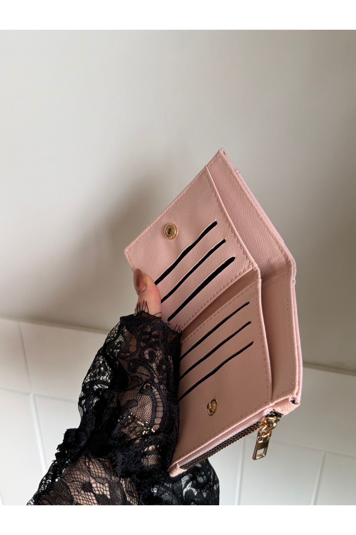 lalettobags Kadın Çıtçıt Detaylı Cüzdan görsel 3
