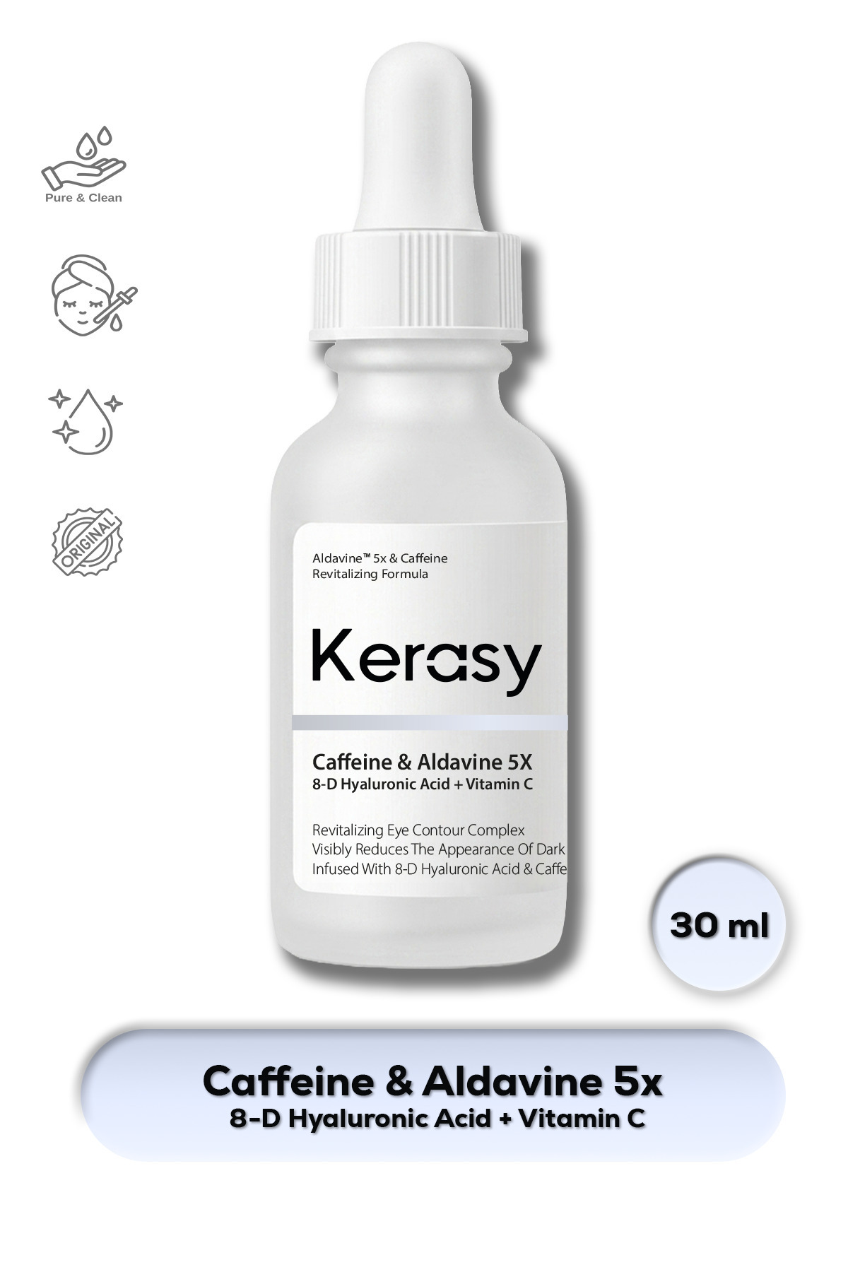 Aldavine 5X + Caffeine 8D Hyaluronic Acid - Koyu Halka ve Şiş Görünüm Göz Çevresi Serumu — KRS658