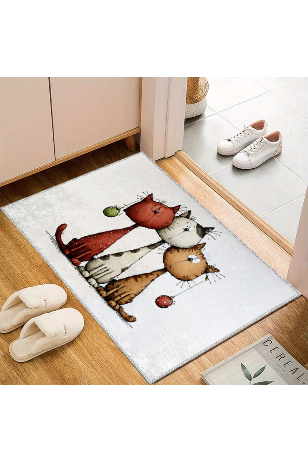 Printed Anti-Slip Base Decorative Indoor Mop Door Front Kitchen Bathroom 50x80 Mop
