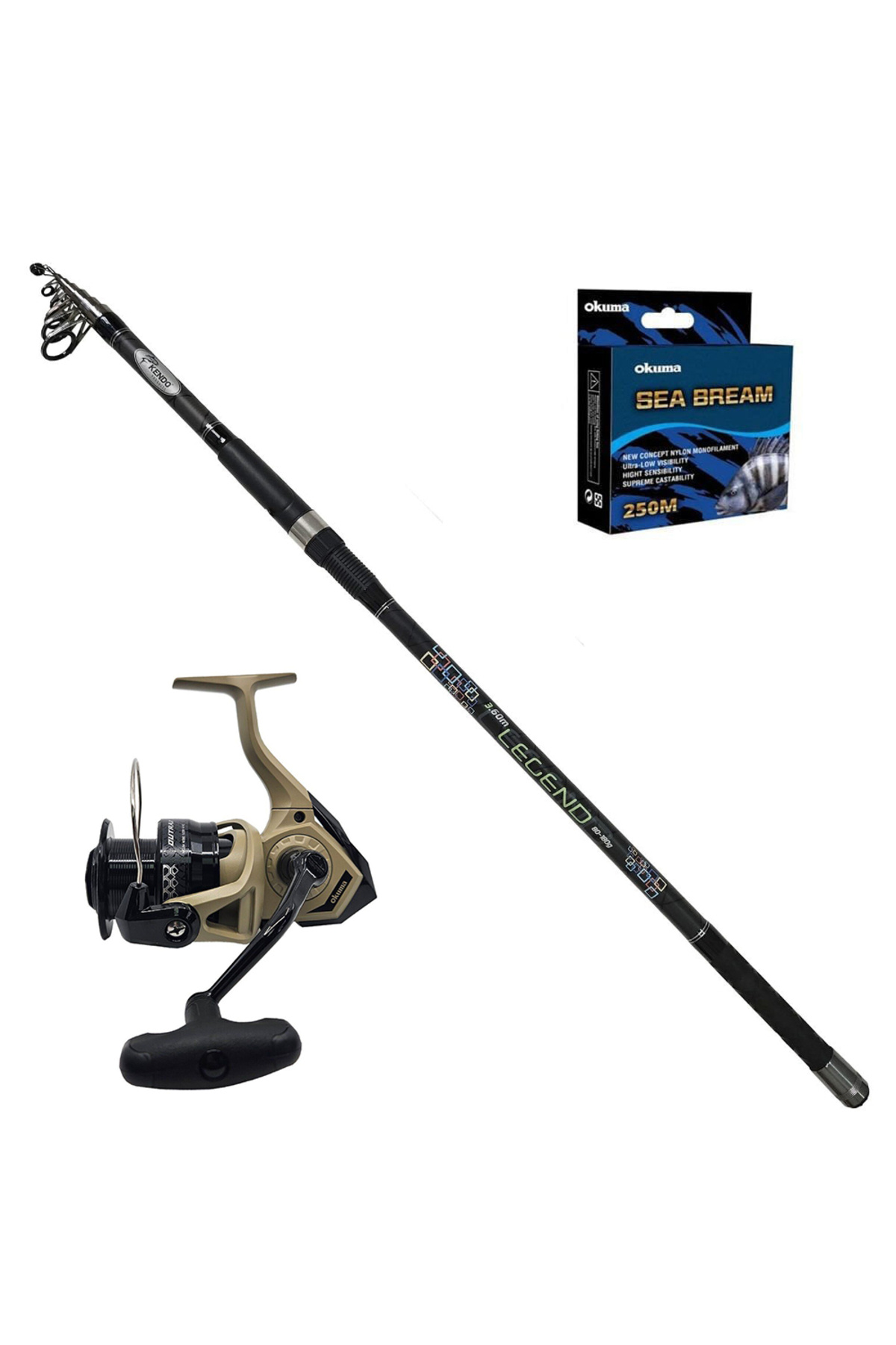 Okuma Outrax 6000 - Kendo Legend 360cm Surf Olta Seti - Fiyatı