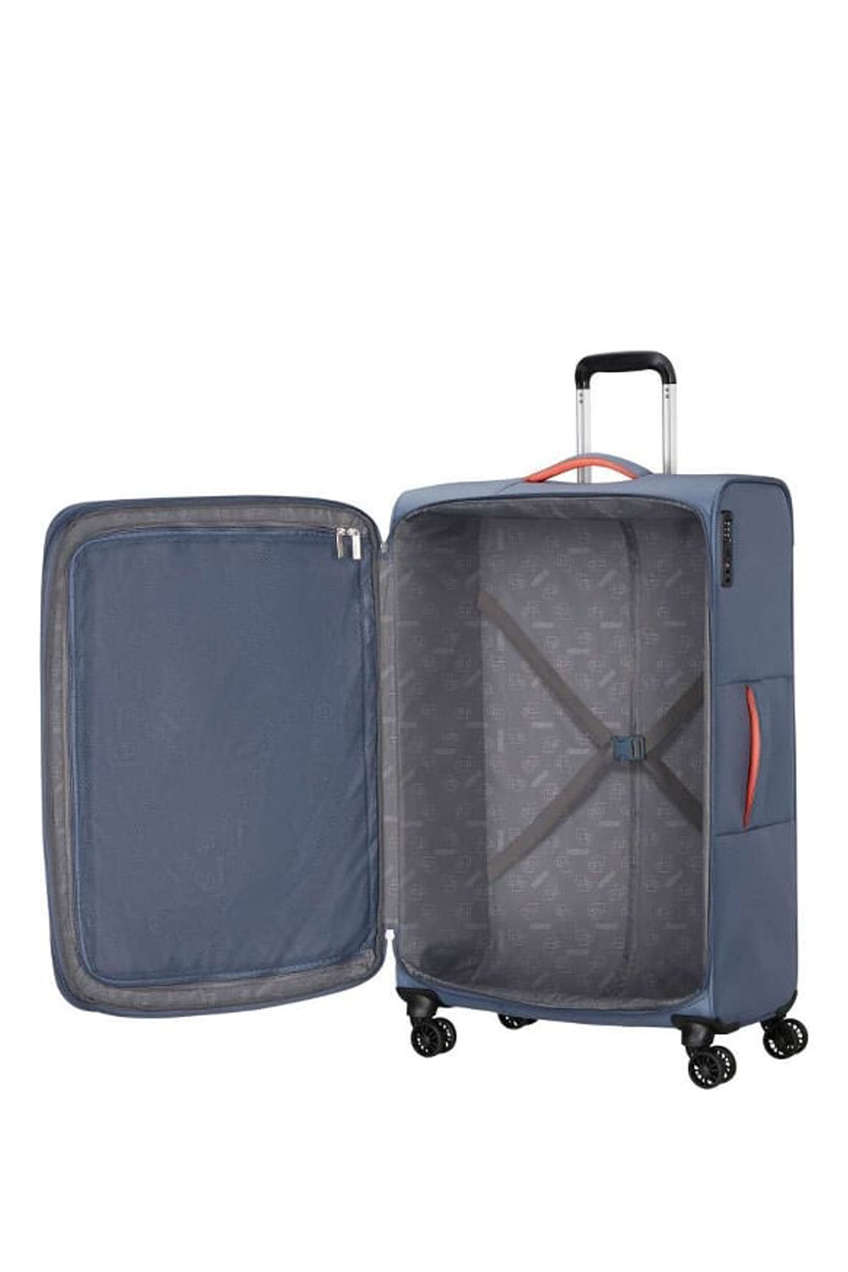 American Tourister Mavi Erkek Çekçekli Kumaş Valiz CLOUDRIDER